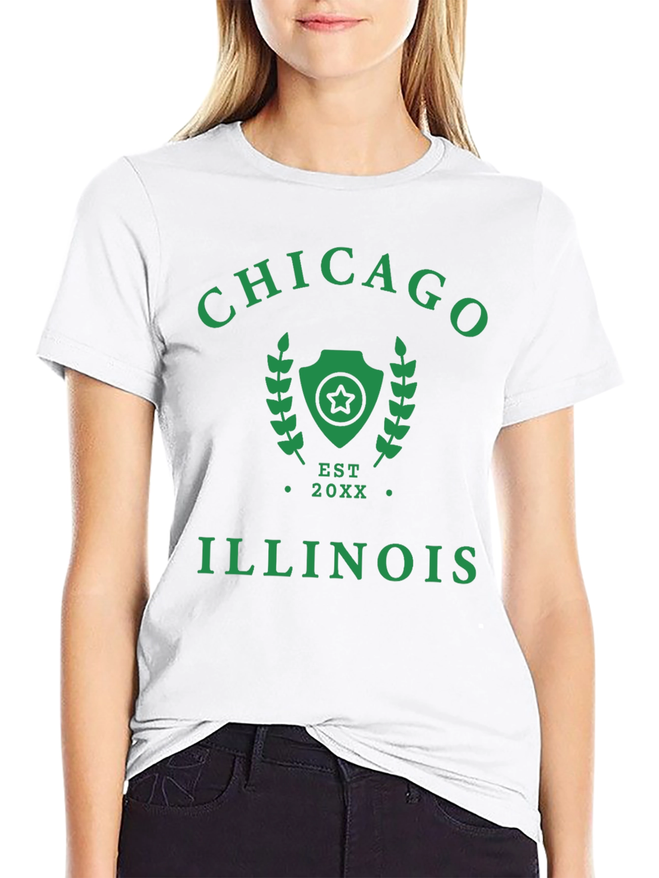 Chicago Illinois Est 20XX Graphic Tee