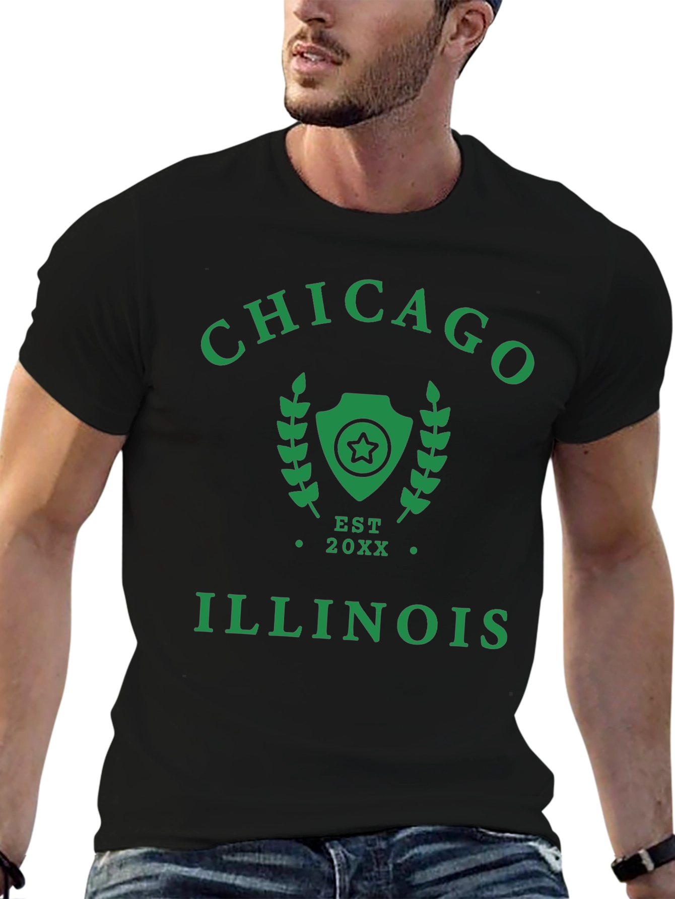Chicago Illinois Est 20XX Graphic Tee