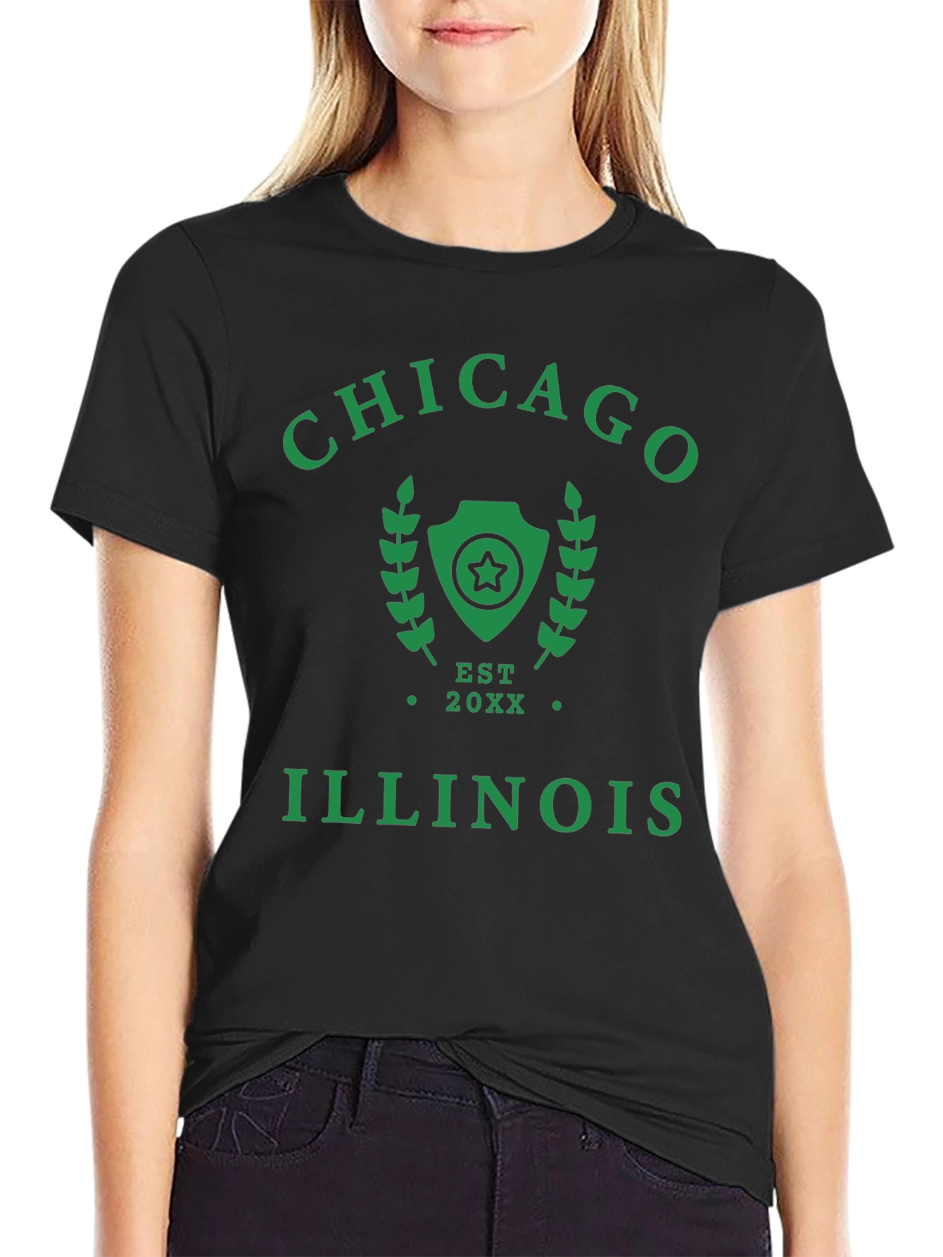 Chicago Illinois Est 20XX Graphic Tee