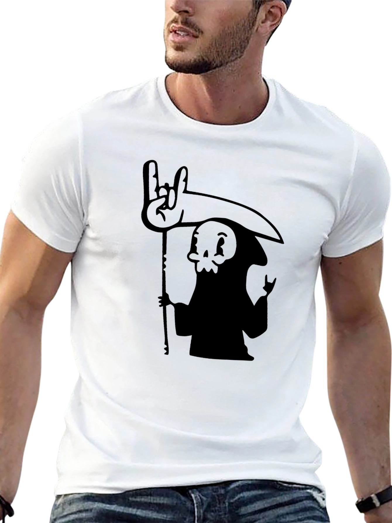 Rock On Grim Reaper Black T-Shirt