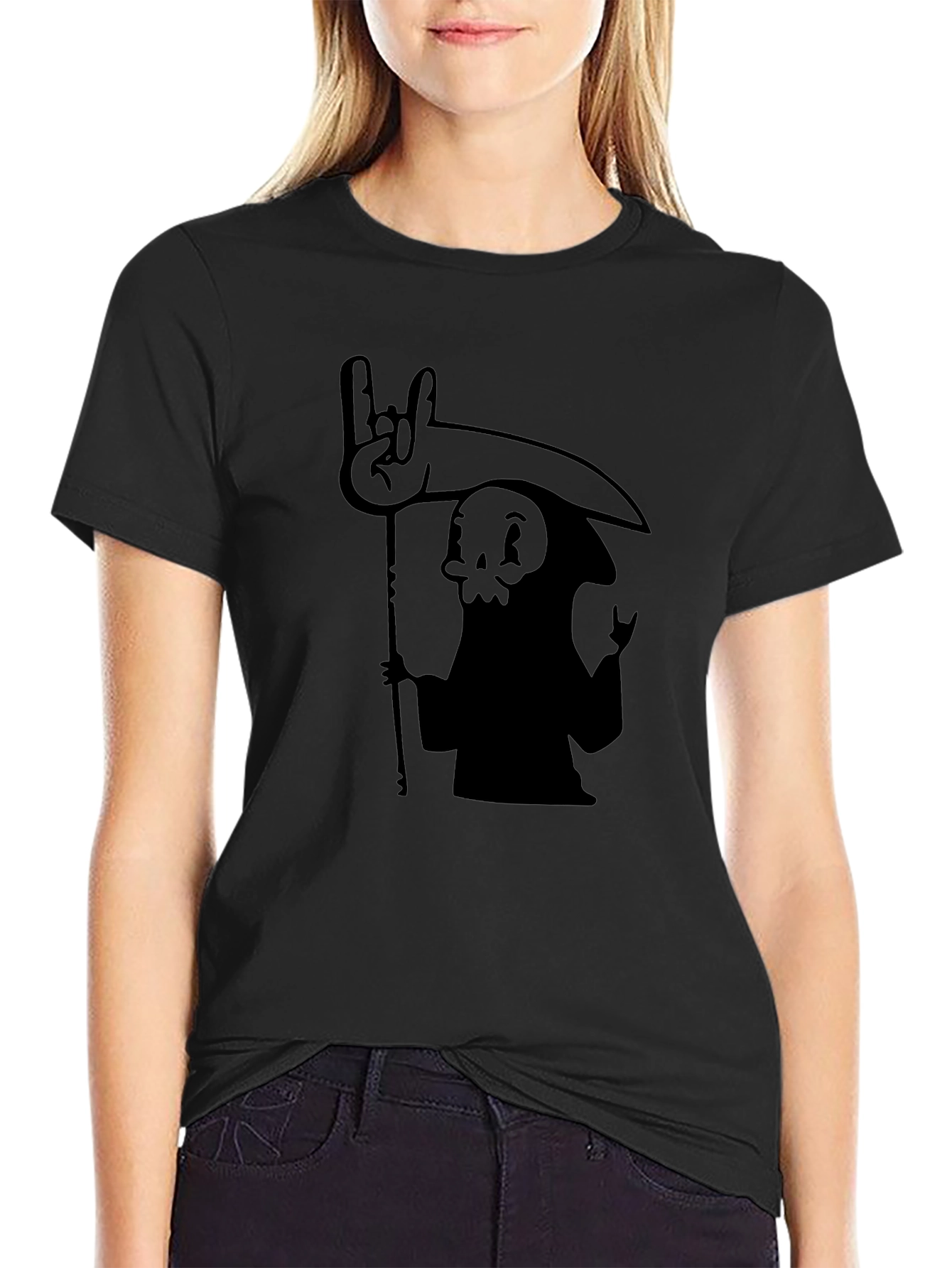 Rock On Grim Reaper Black T-Shirt