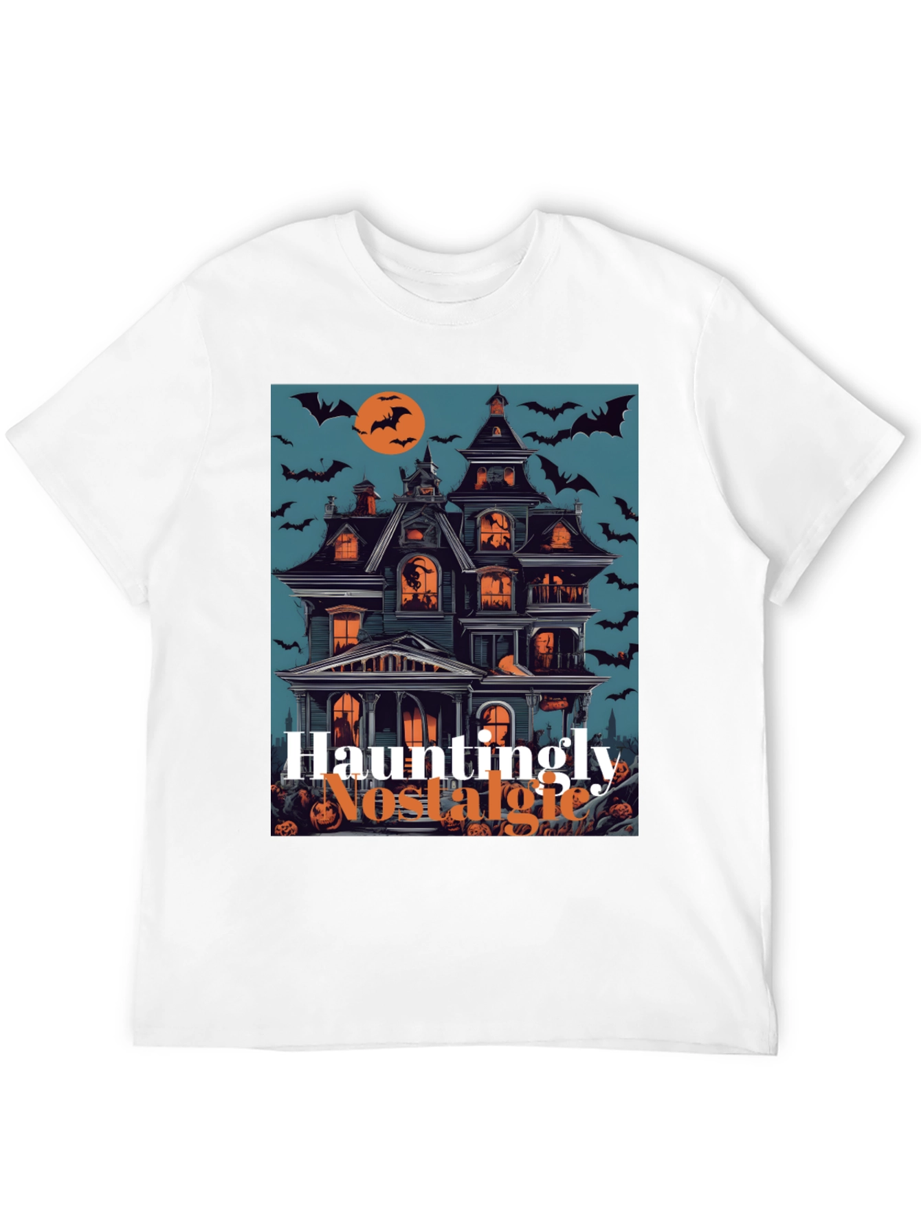 Hauntingly Nostalgic Halloween Graphic Tee