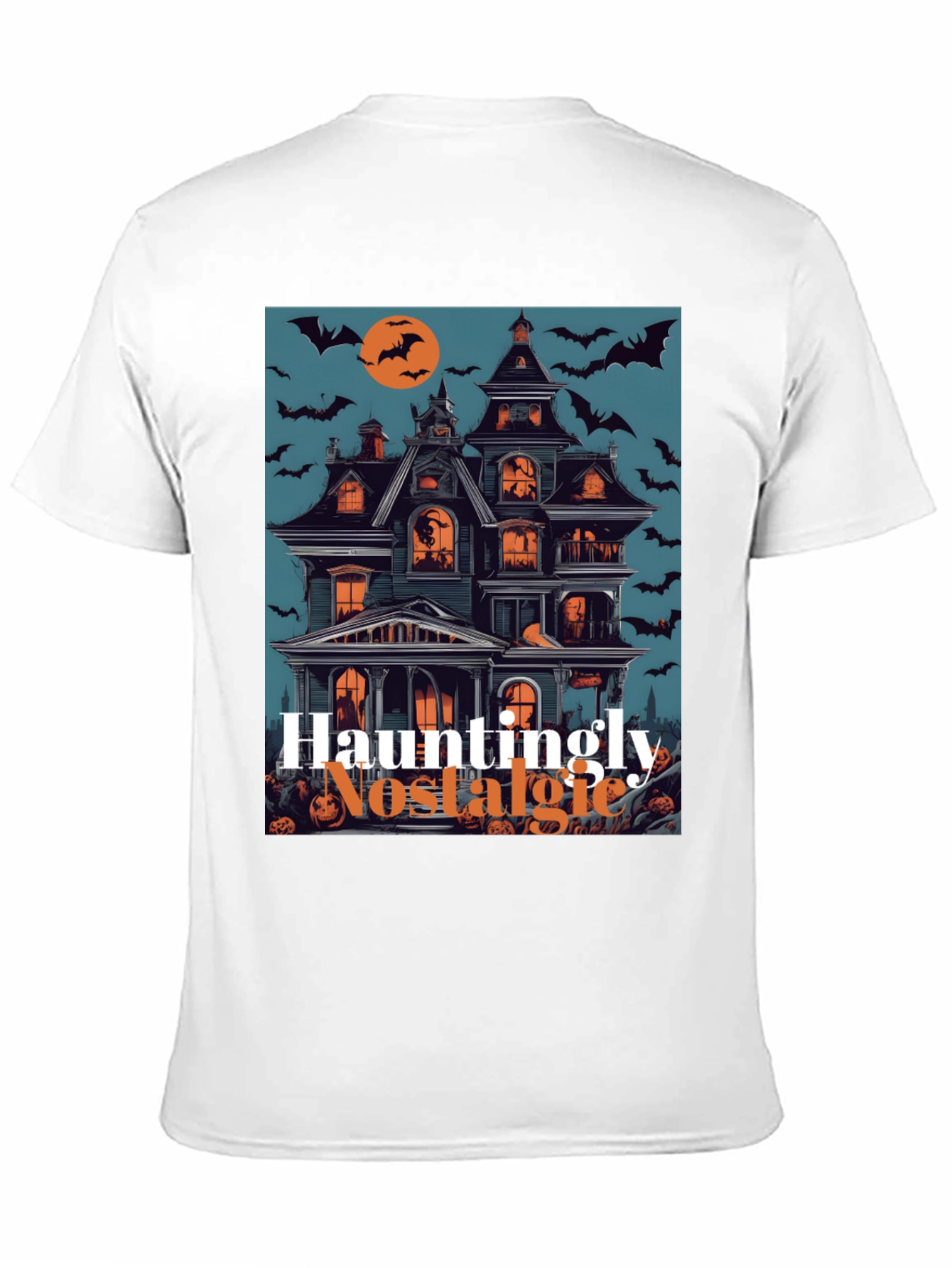 Hauntingly Nostalgic Halloween Graphic Tee