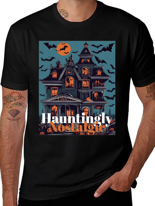 Hauntingly Nostalgic Halloween Graphic Tee