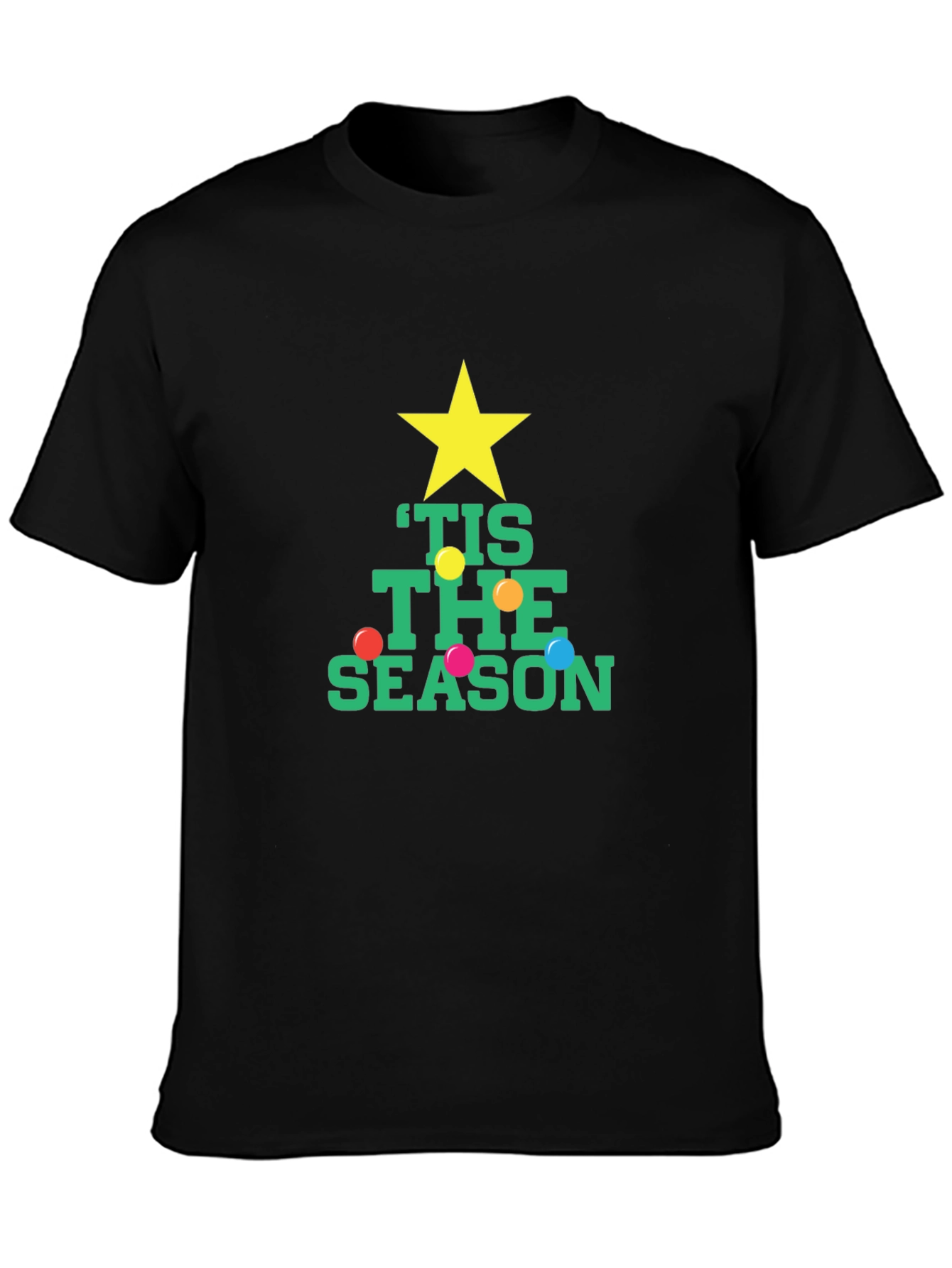 Tis The Season Christmas Tree Graphic Tee