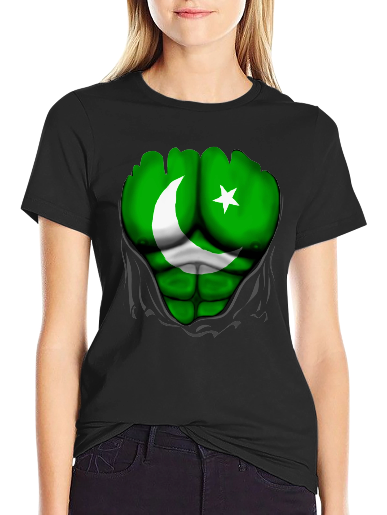 Pakistan Flag Hulk T-Shirt