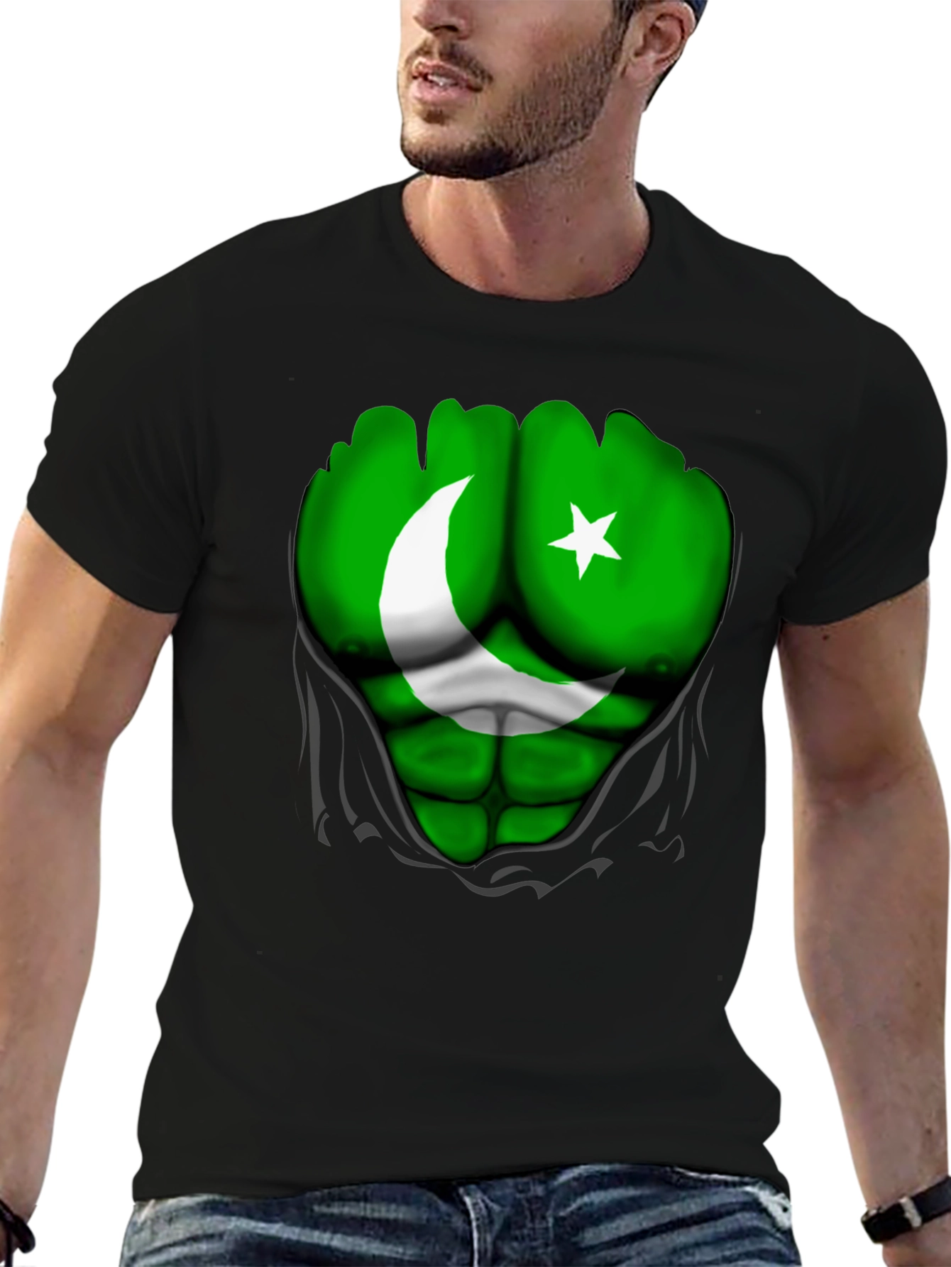 Pakistan Flag Hulk T-Shirt