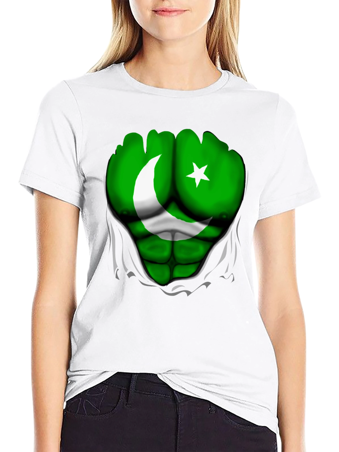 Pakistan Flag Hulk T-Shirt