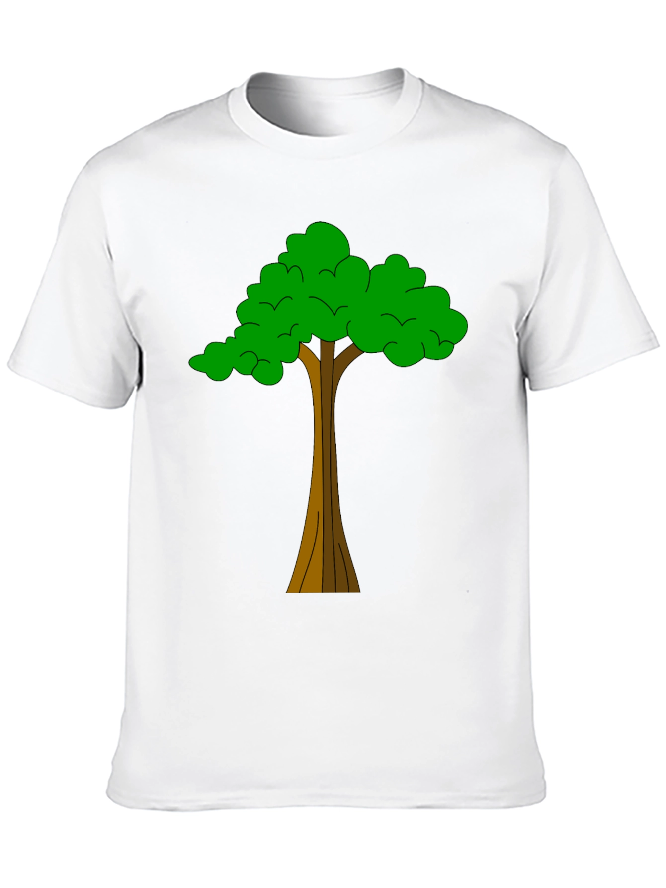 Nature Tree Graphic Tee - Casual Black T-Shirt