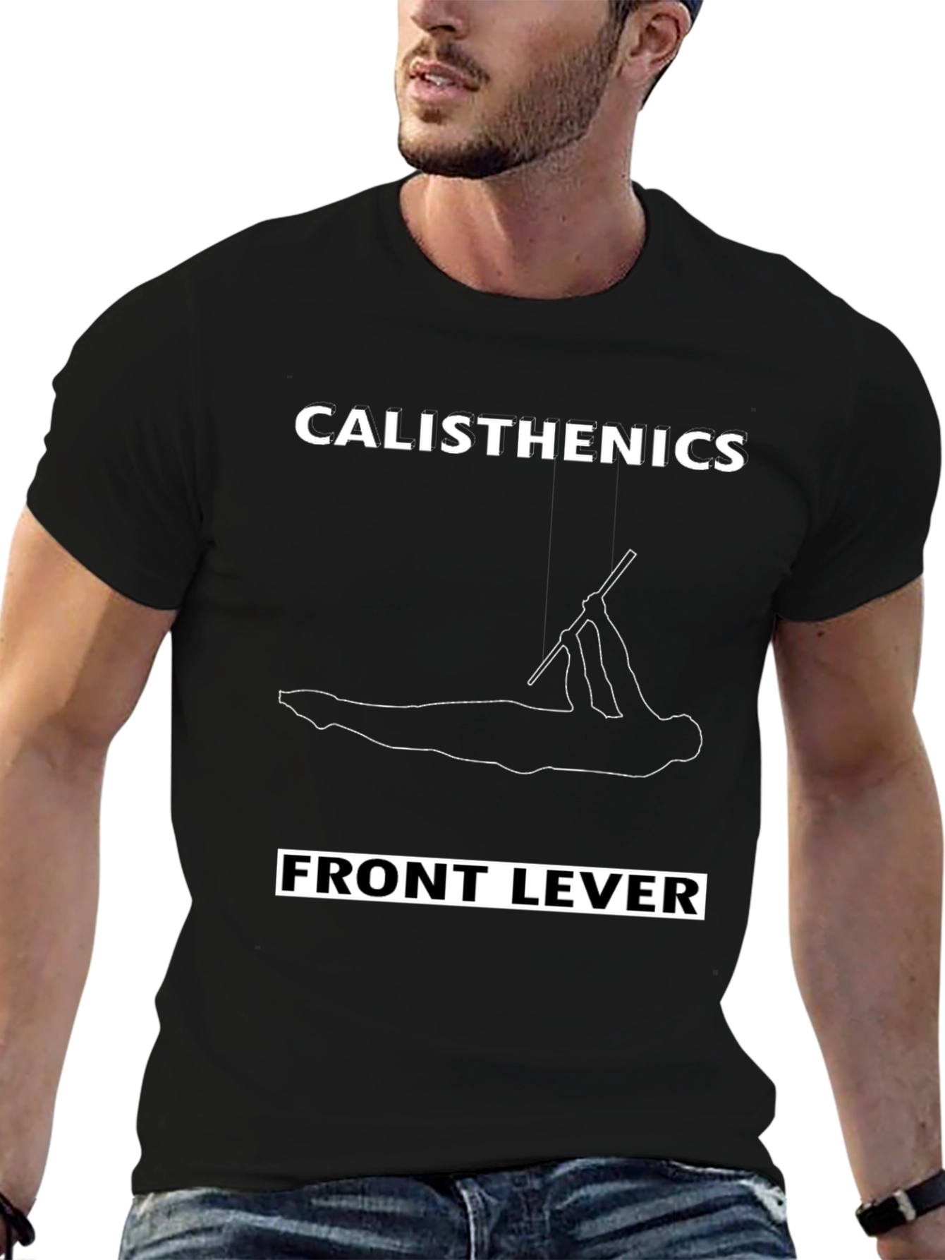 Calisthenics Front Lever Workout T-Shirt