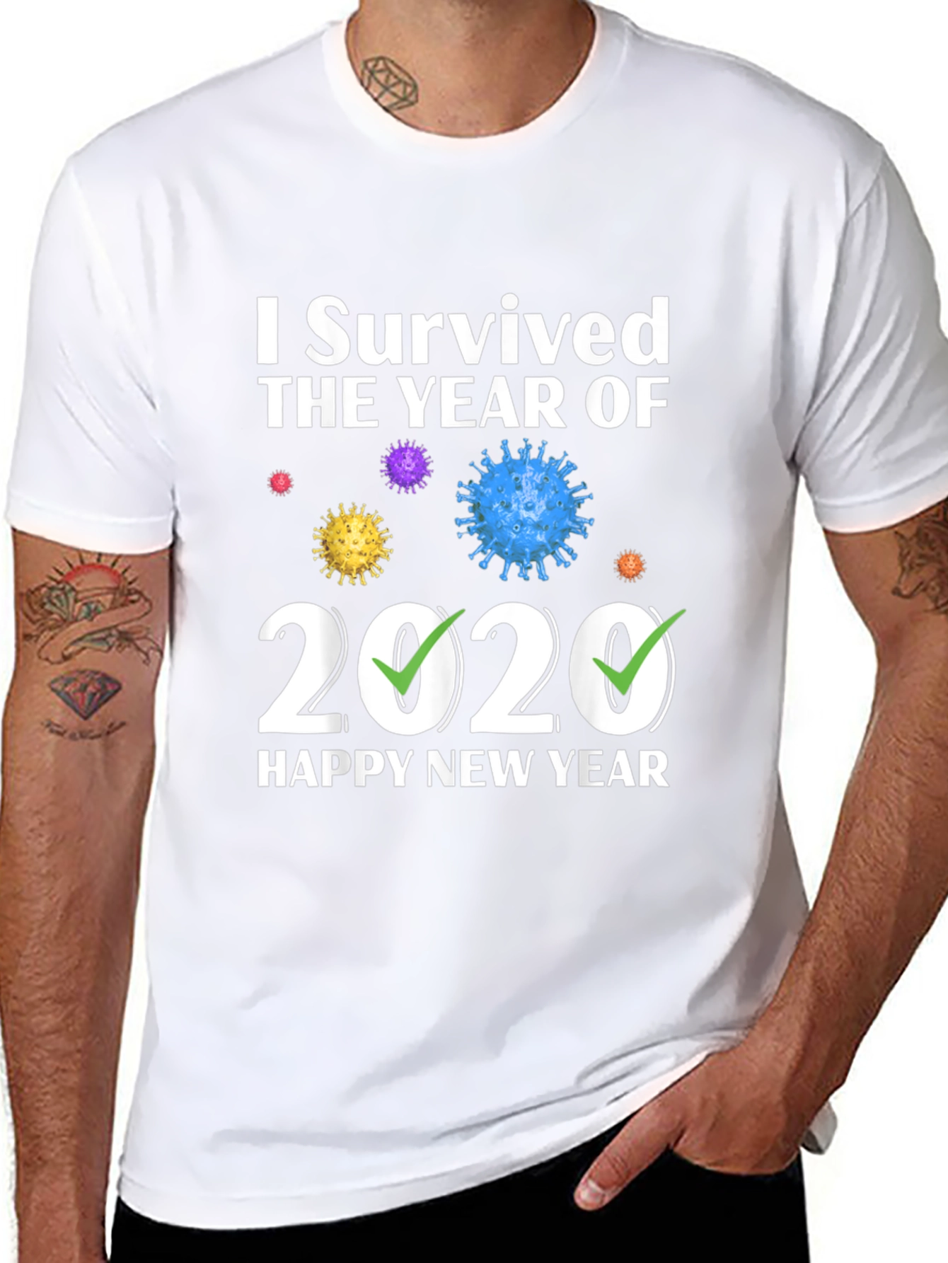 I Survived 2020 Happy New Year T-Shirt