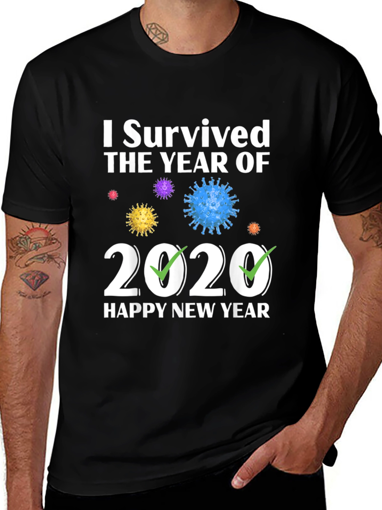 I Survived 2020 Happy New Year T-Shirt