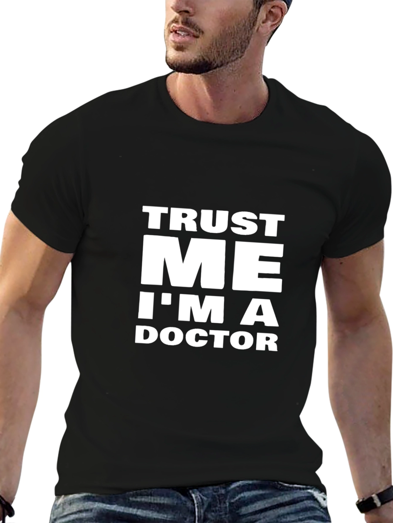 Trust Me Im A Doctor Black T-Shirt