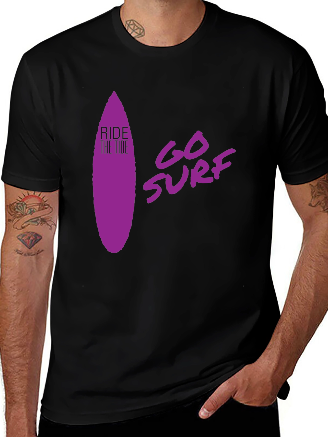Ride The Tide Surf Graphic T-Shirt