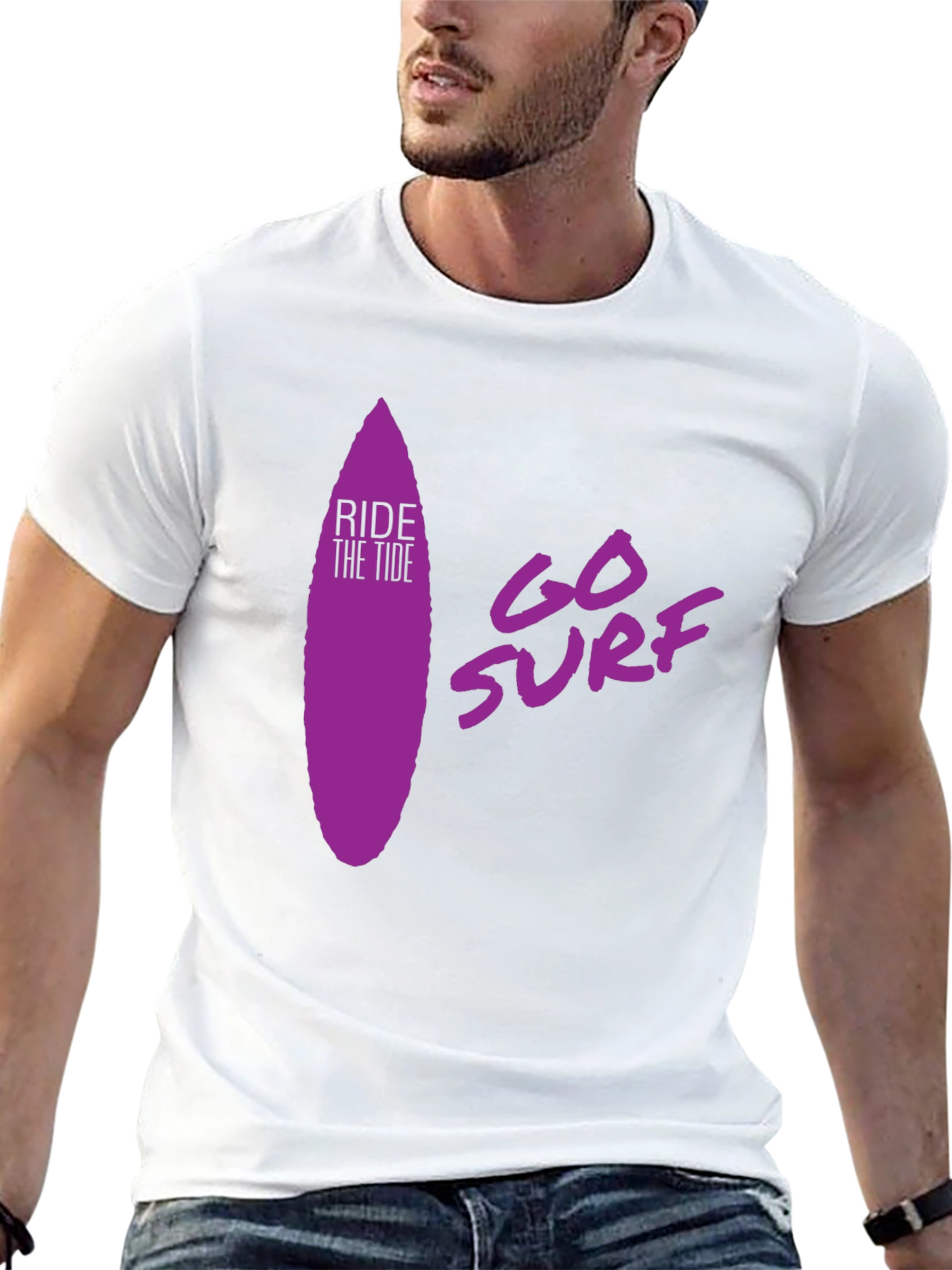 Ride The Tide Surf Graphic T-Shirt