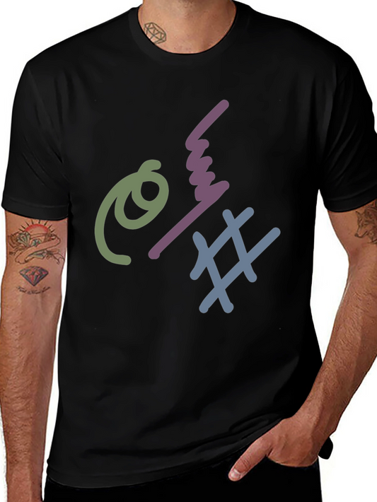 Abstract Graphic Tee - Trendy Design