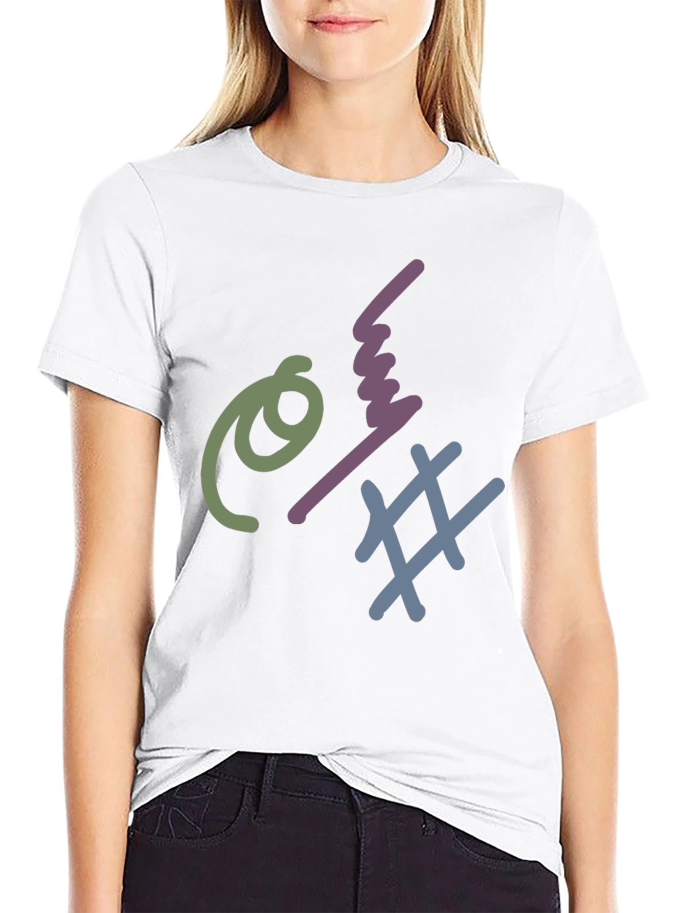 Abstract Graphic Tee - Trendy Design