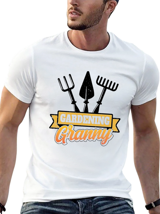 Gardening Granny Black T-Shirt - Gift for Gardeners