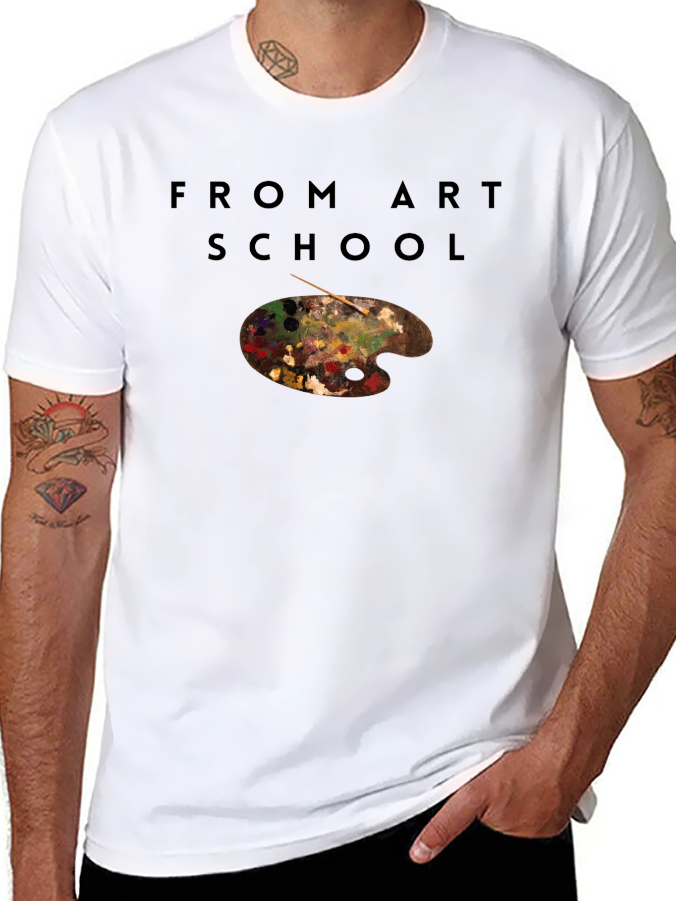 From Art School T-Shirt - Artist Palette Tee