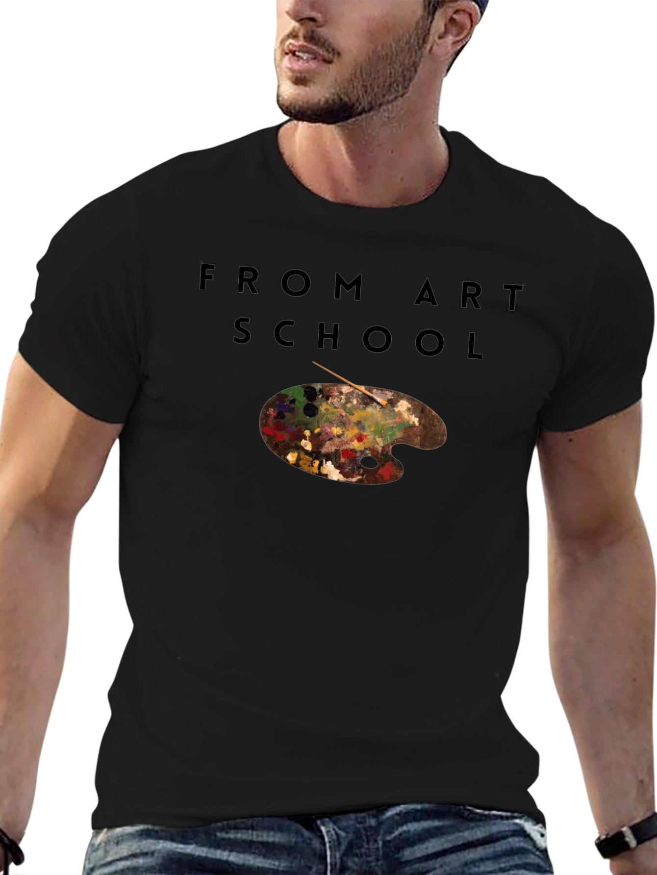 From Art School T-Shirt - Artist Palette Tee