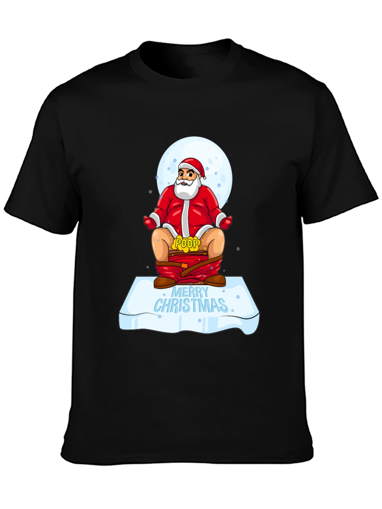 Funny Santa Poop Merry Christmas T-Shirt