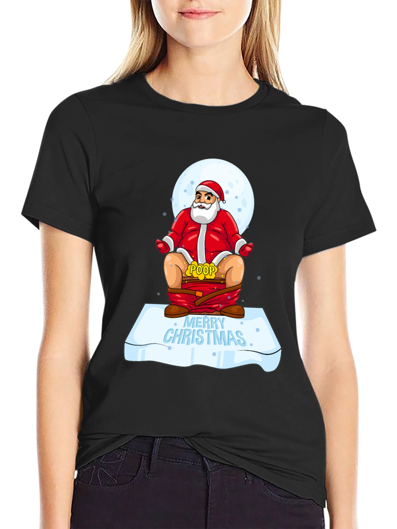 Funny Santa Poop Merry Christmas T-Shirt