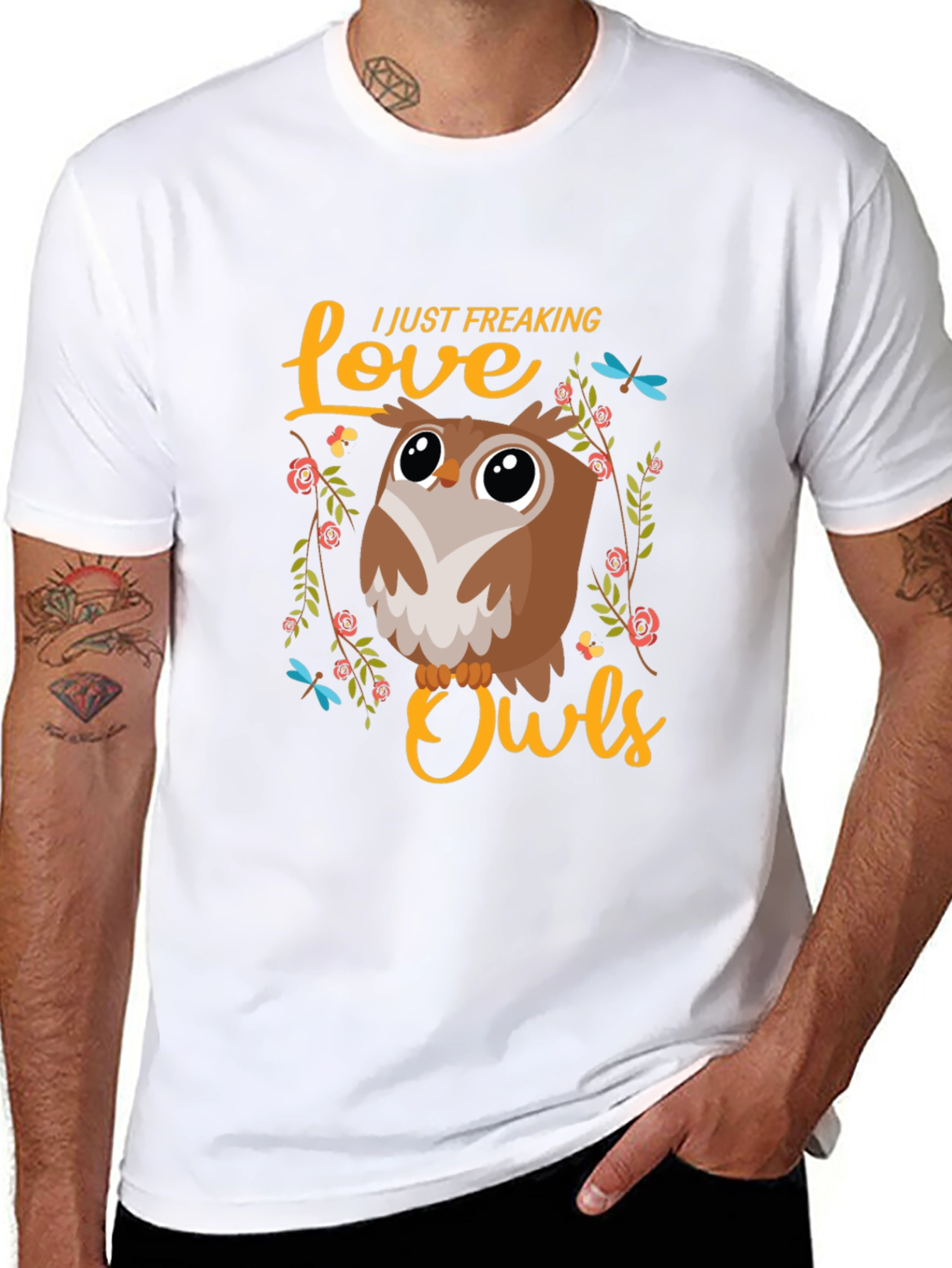 I Love Owls T-Shirt - Cute Graphic Tee