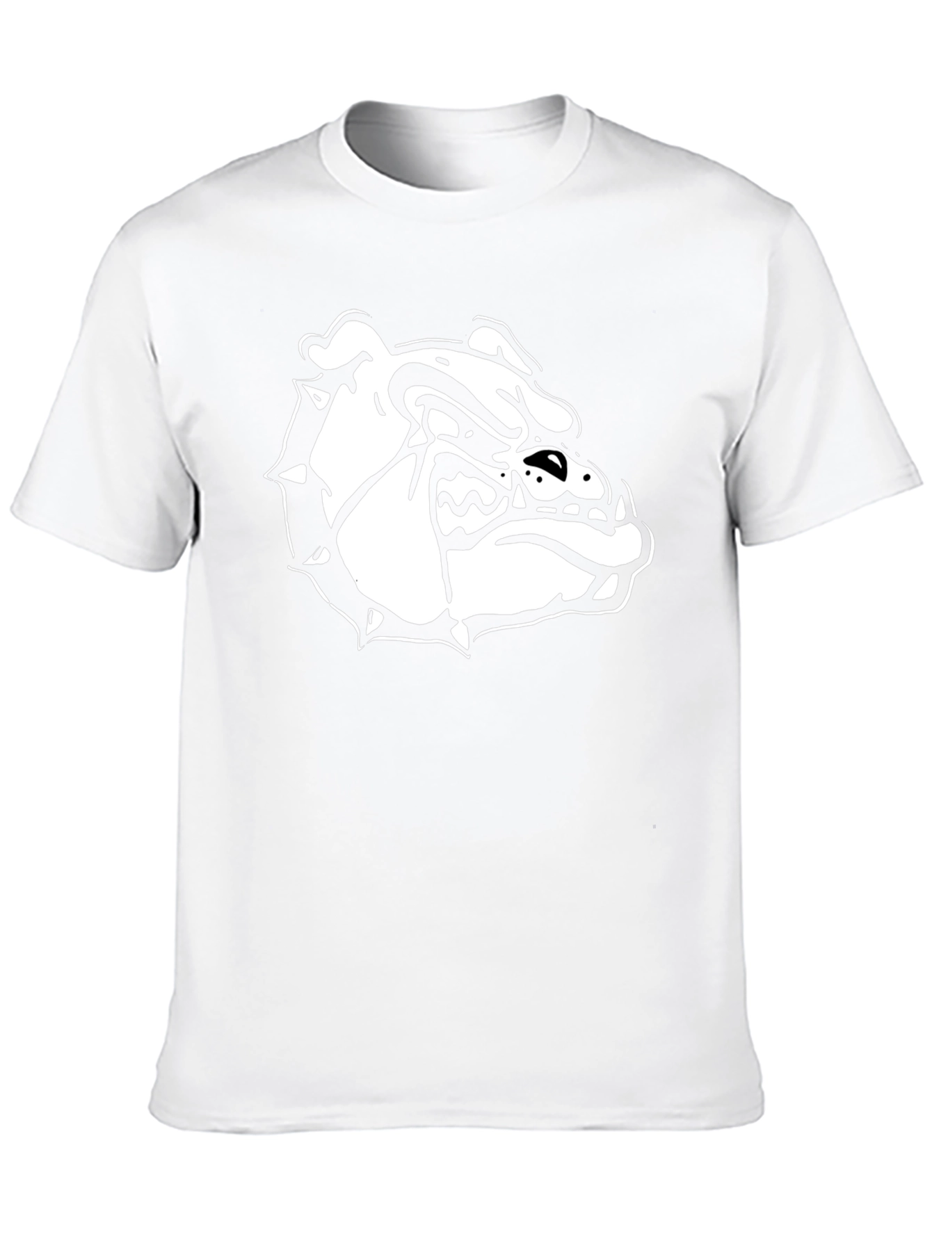Black T-Shirt with Bulldog Graphic