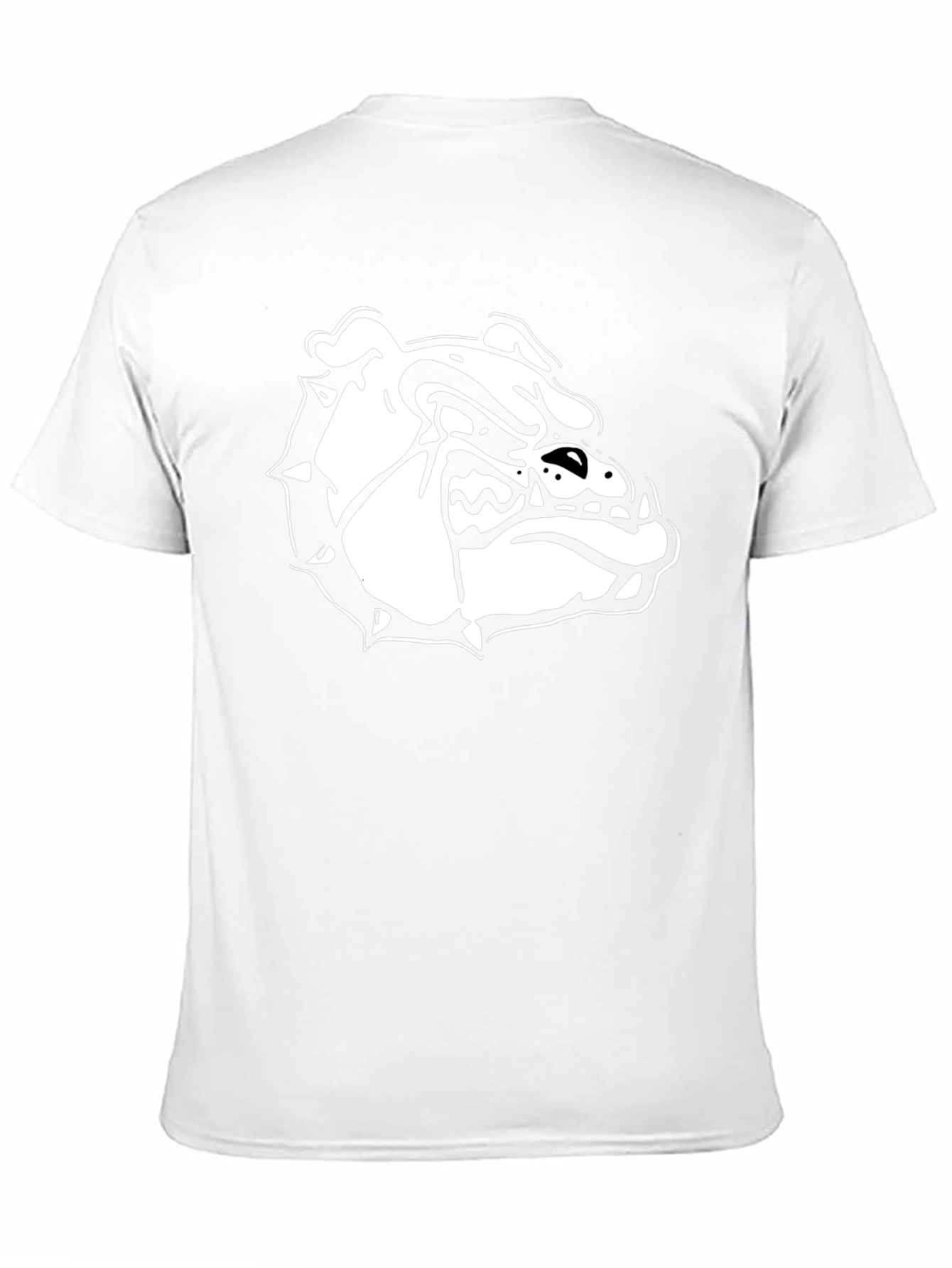 Black T-Shirt with Bulldog Graphic