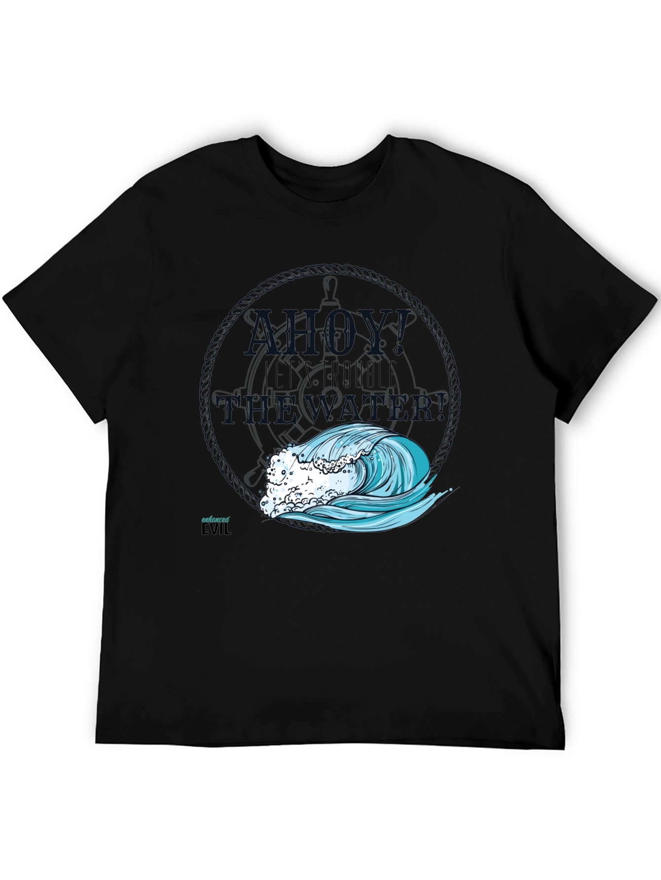 Nautical Wave Graphic T-Shirt