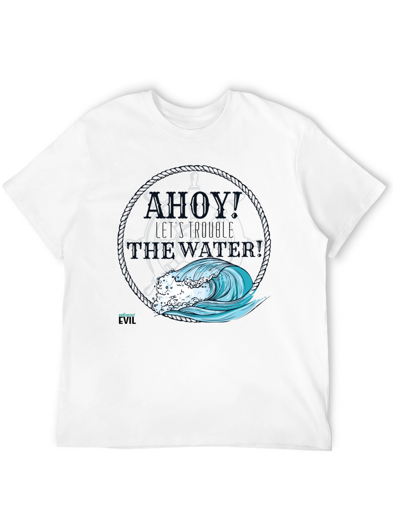 Nautical Wave Graphic T-Shirt