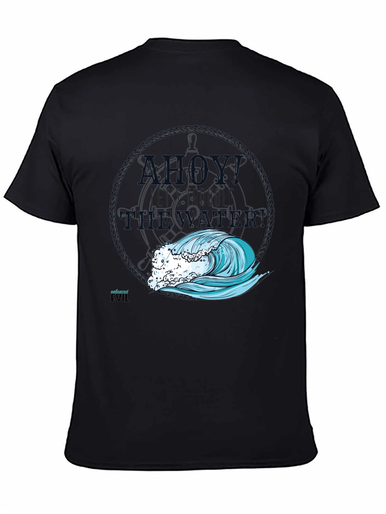 Nautical Wave Graphic T-Shirt