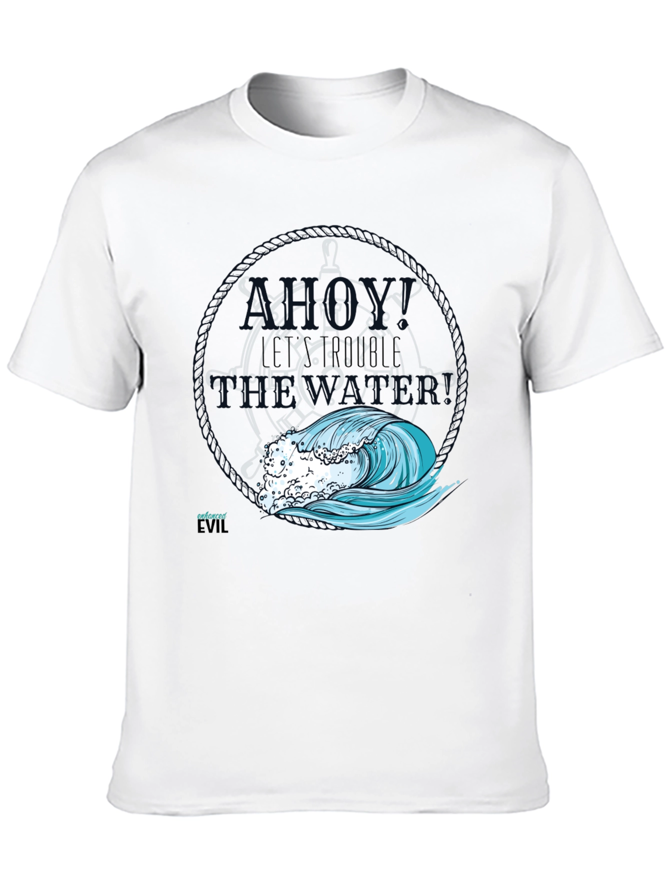 Nautical Wave Graphic T-Shirt