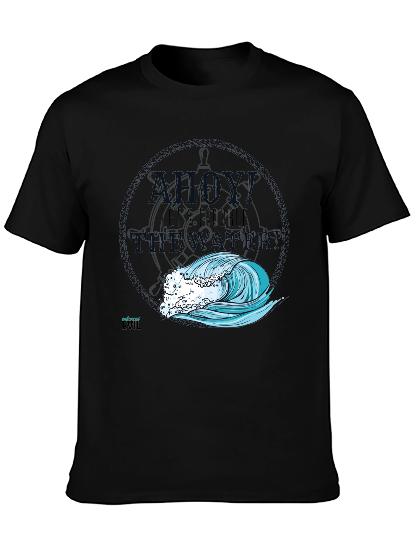 Nautical Wave Graphic T-Shirt