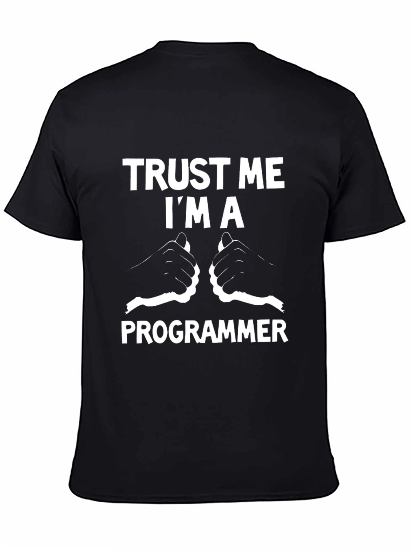 Trust Me Im A Programmer Black T-Shirt