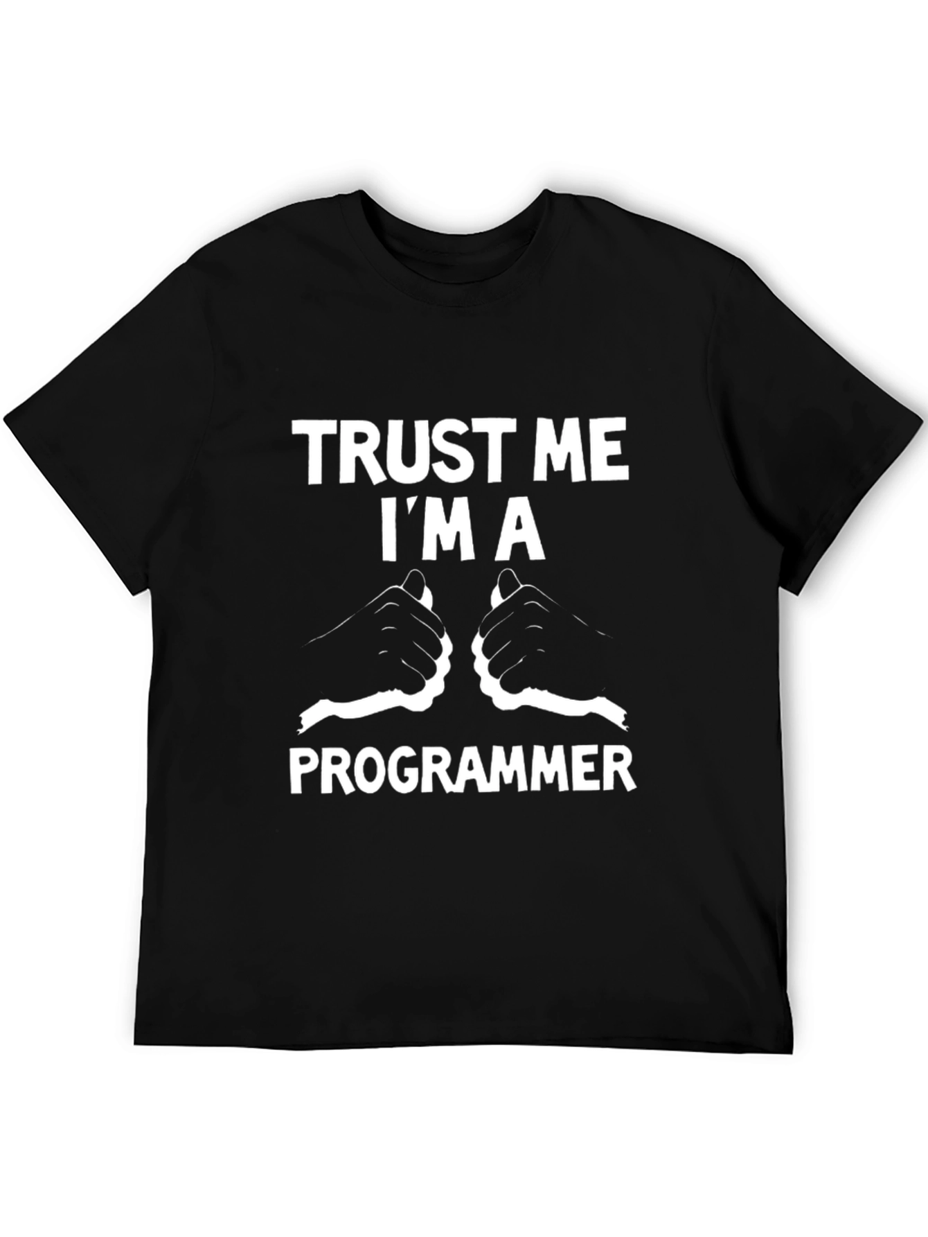 Trust Me Im A Programmer Black T-Shirt