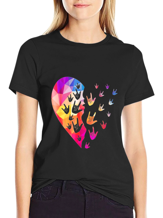 Love Sign Language Heart T-Shirt