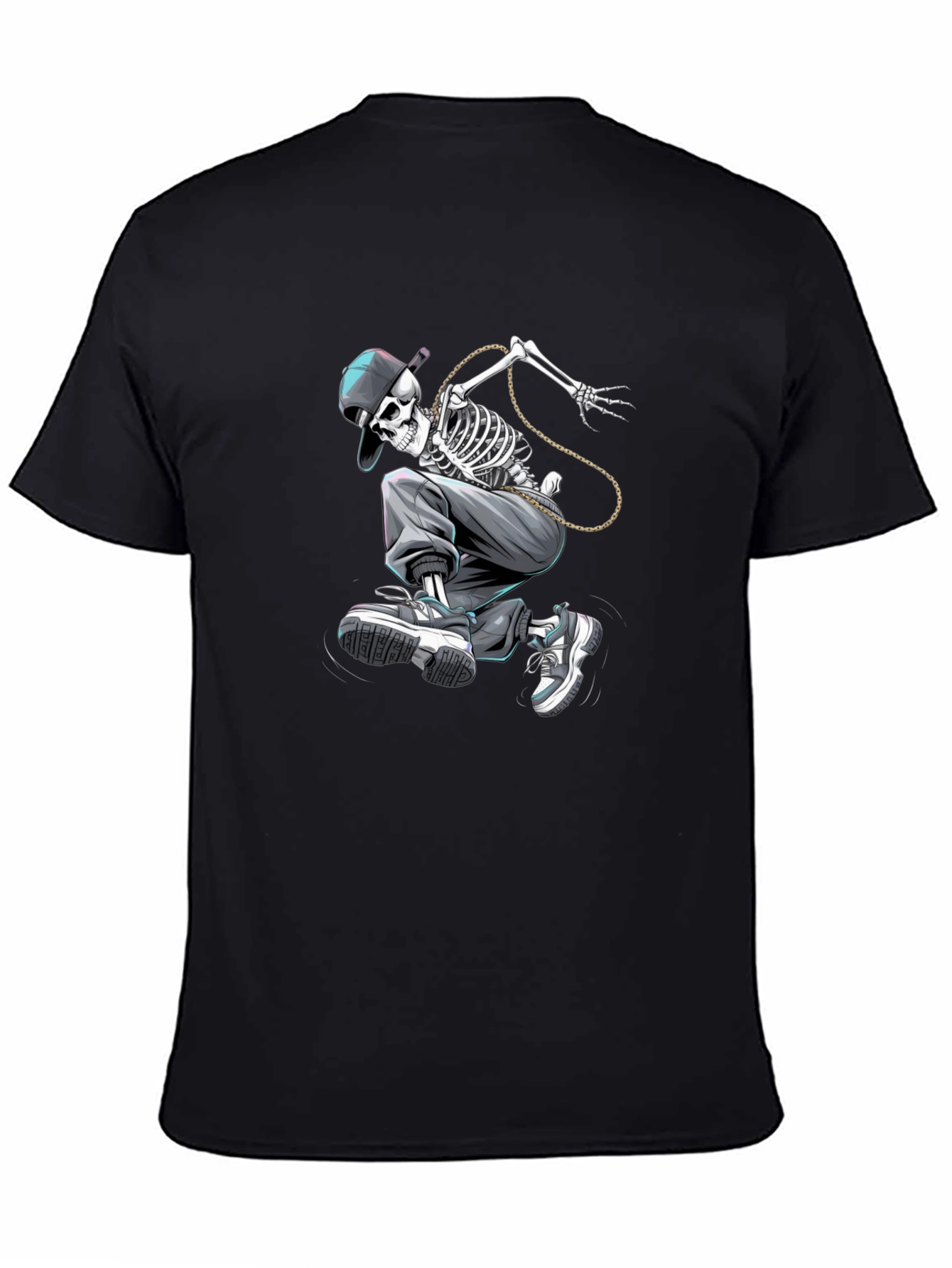 Skateboarding Skeleton Graphic Tee