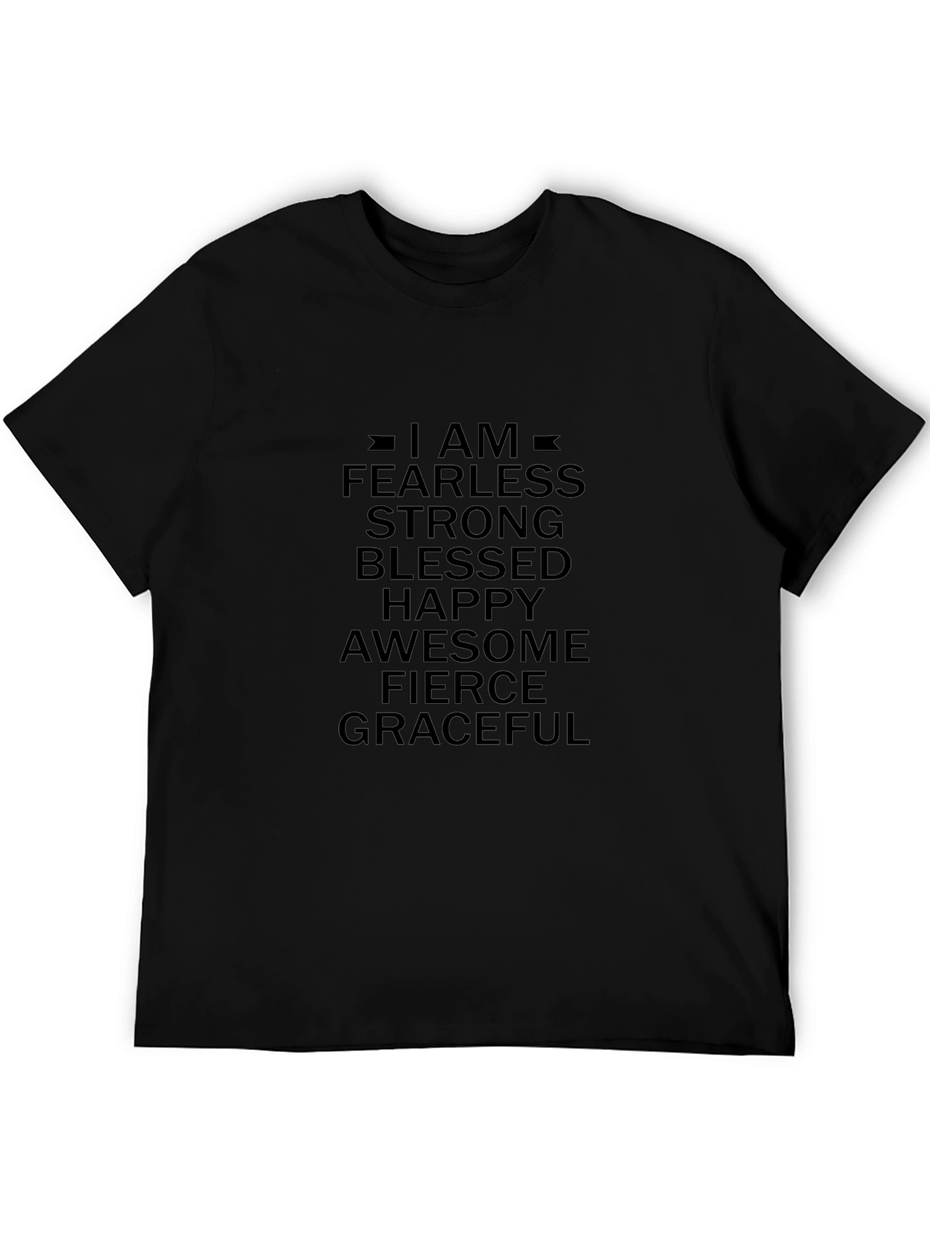 Inspirational Graphic T-Shirt - Fearless Strong Blessed
