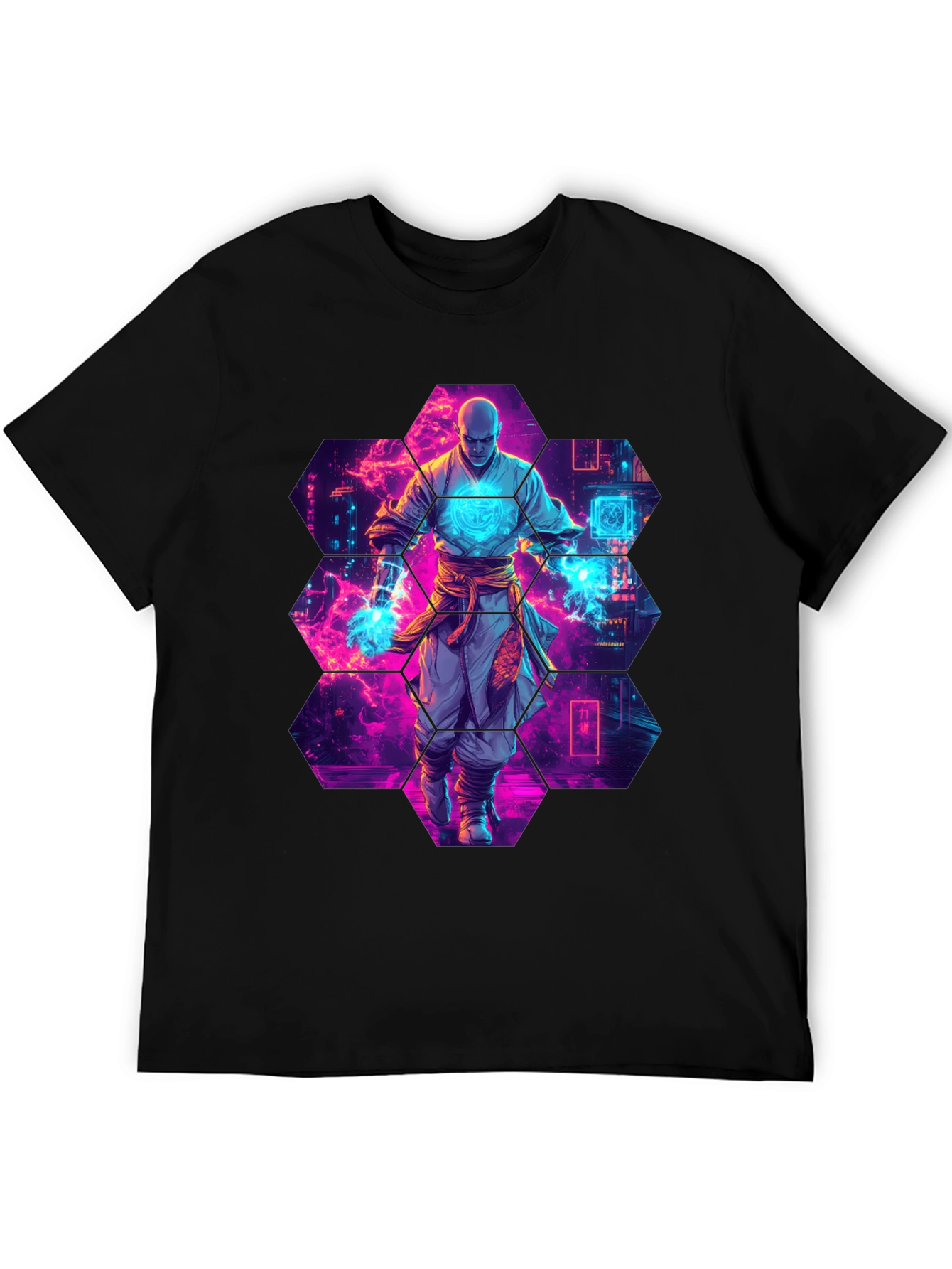 Cyberpunk Monk Graphic T-Shirt