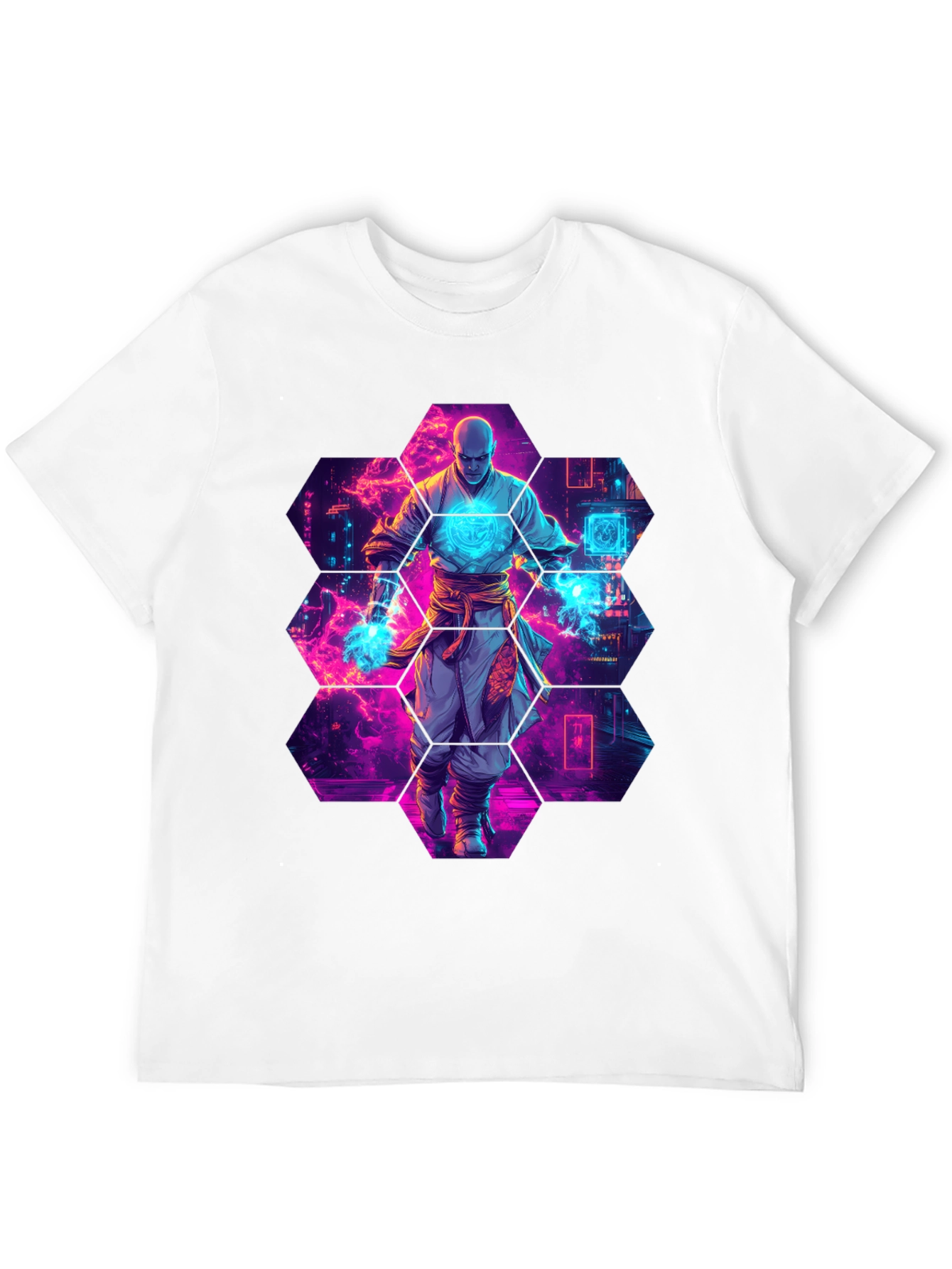 Cyberpunk Monk Graphic T-Shirt