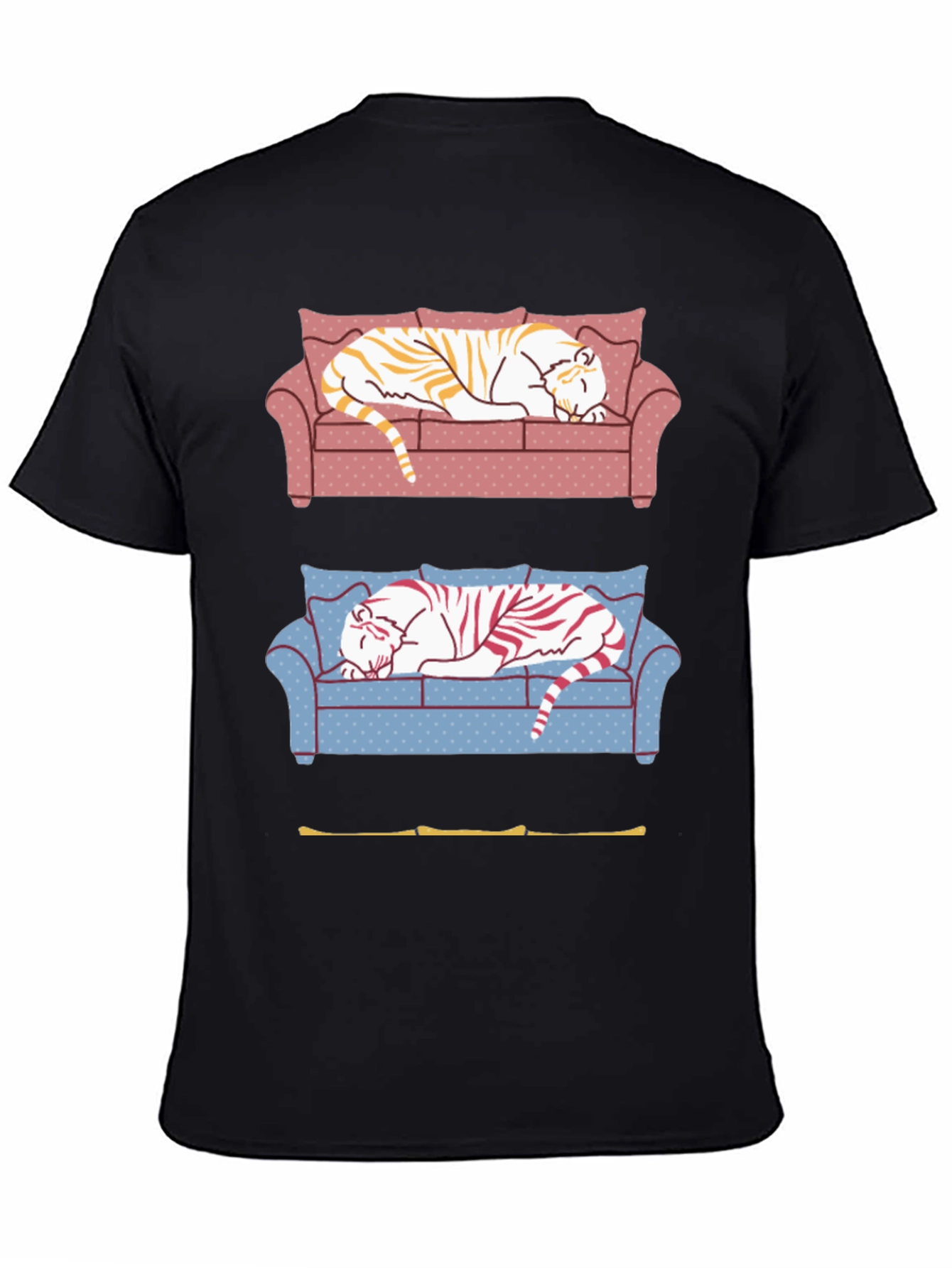 Tiger on Couch Graphic T-Shirt