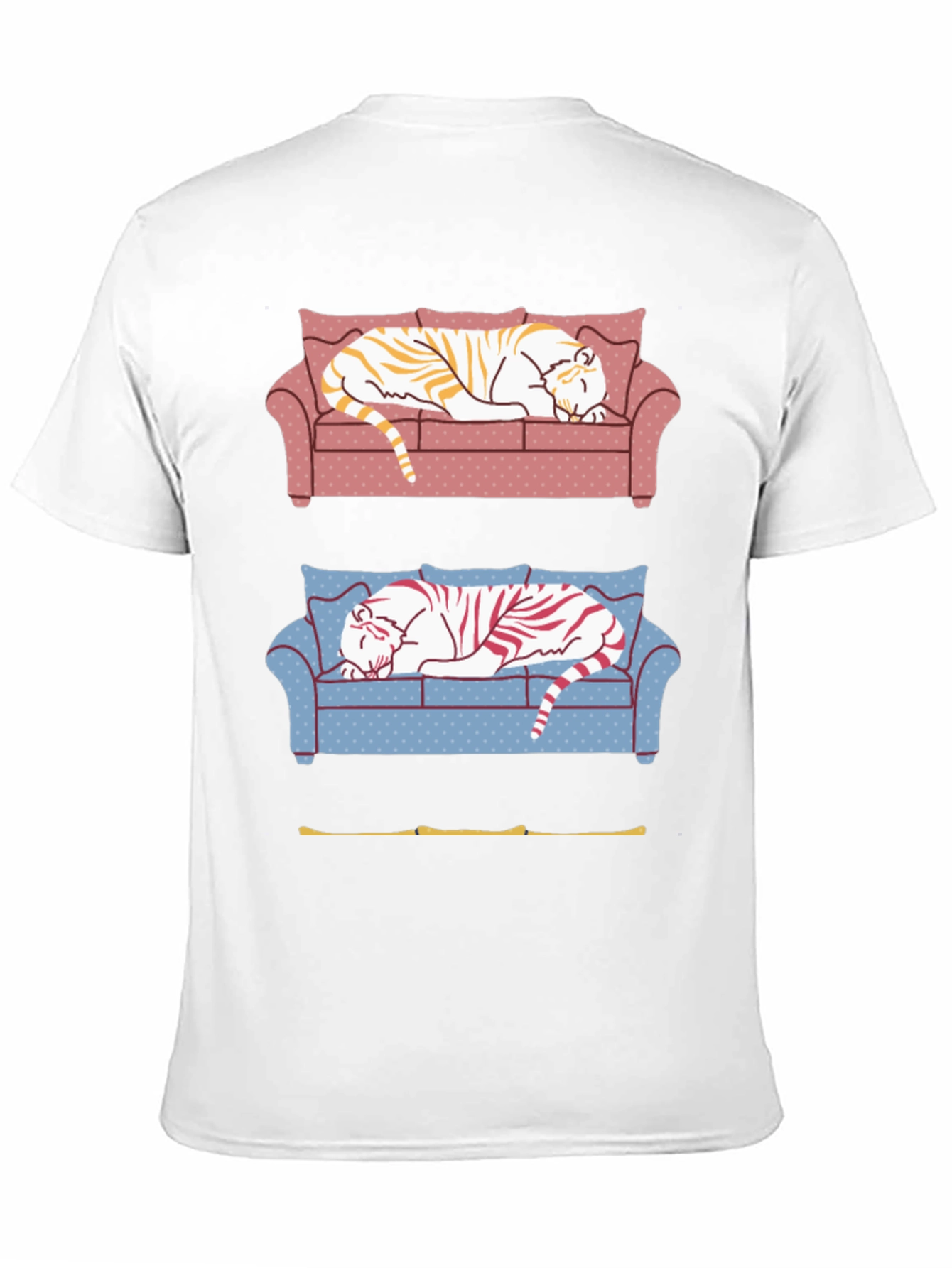 Tiger on Couch Graphic T-Shirt