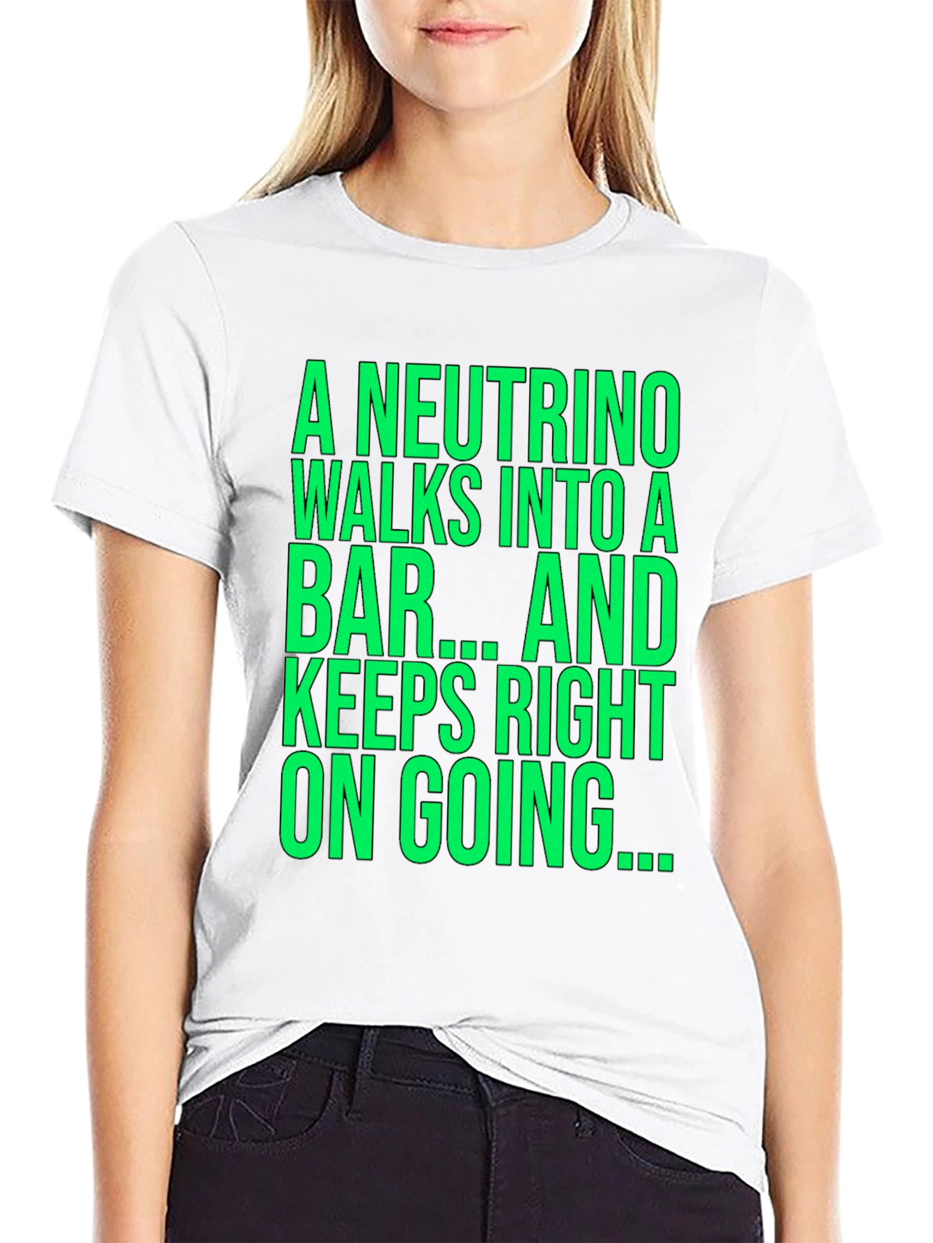 Neutrino Physics Joke T-Shirt - Funny Science Tee