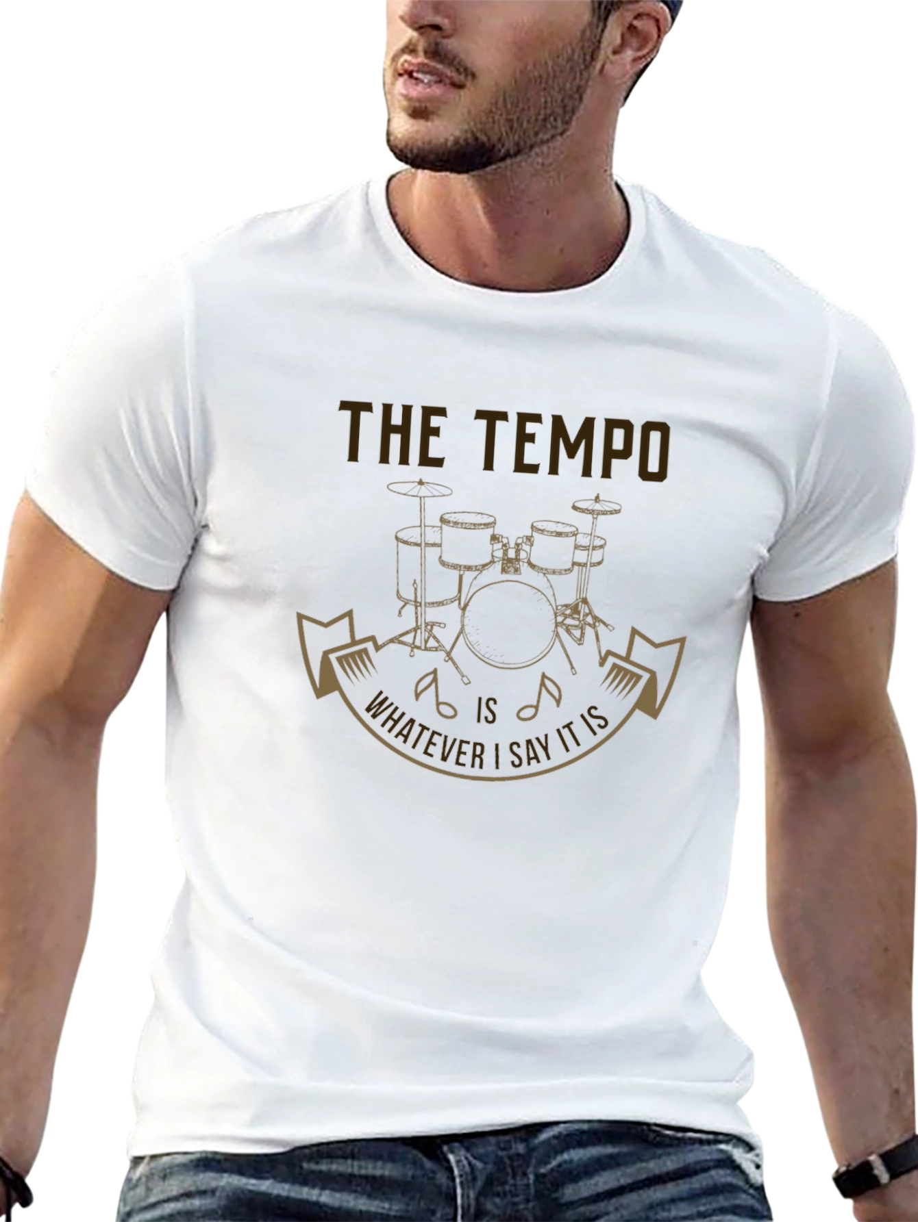 The Tempo Drums Graphic Print Tee