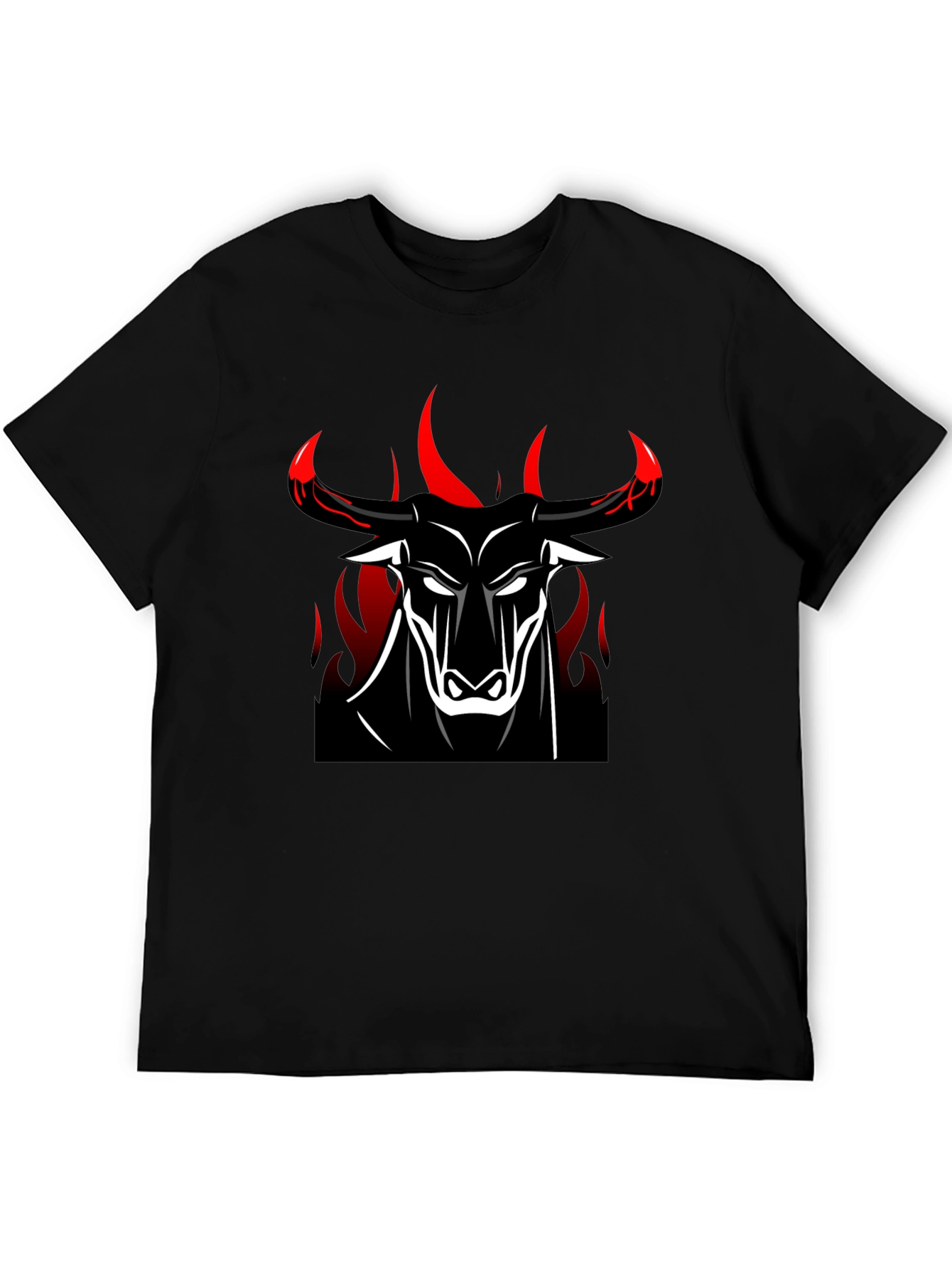 Bold Bull Graphic Tee - Black