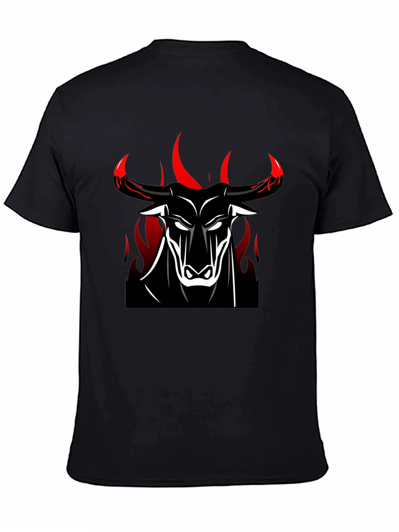 Bold Bull Graphic Tee - Black