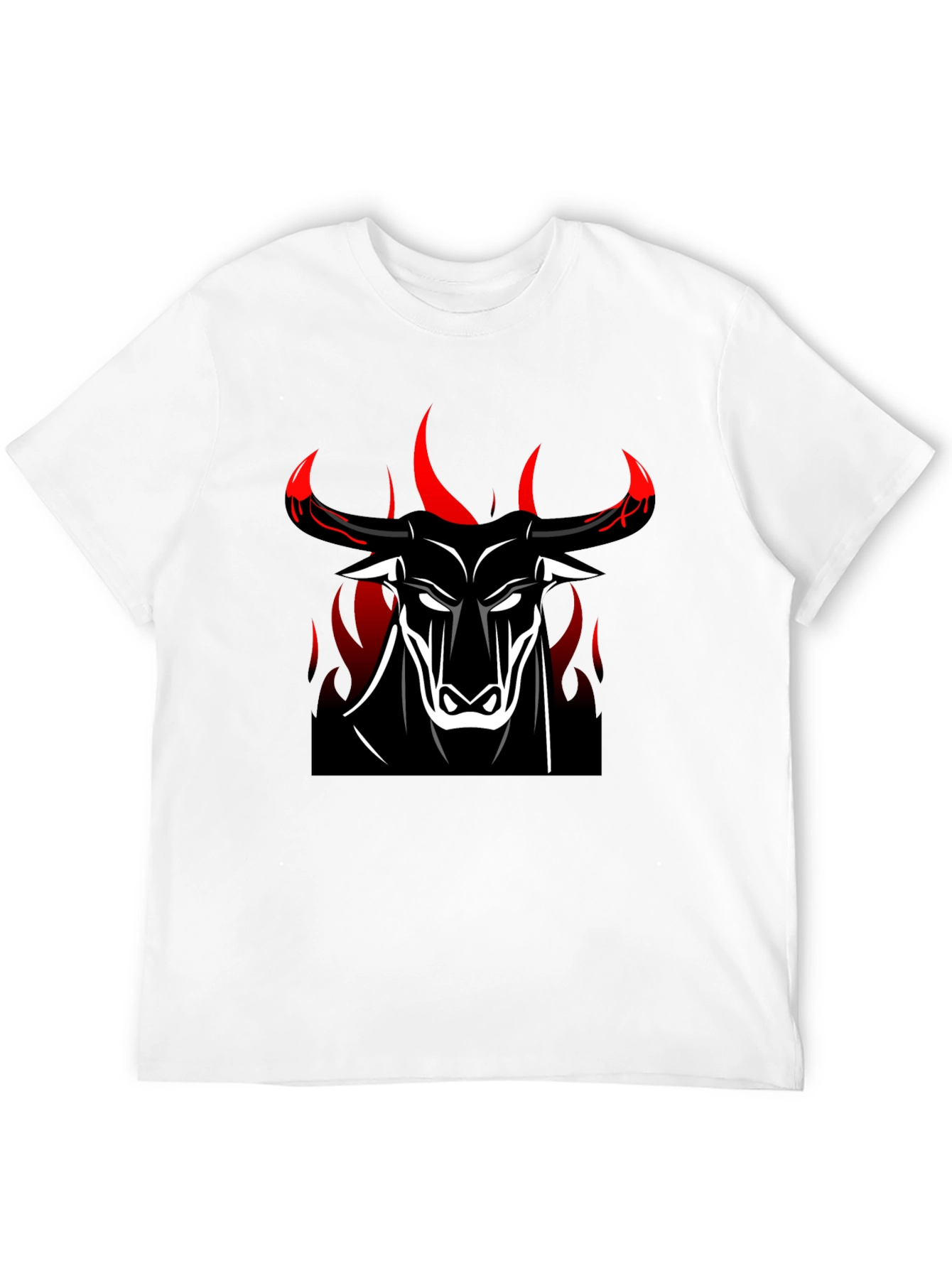 Bold Bull Graphic Tee - Black