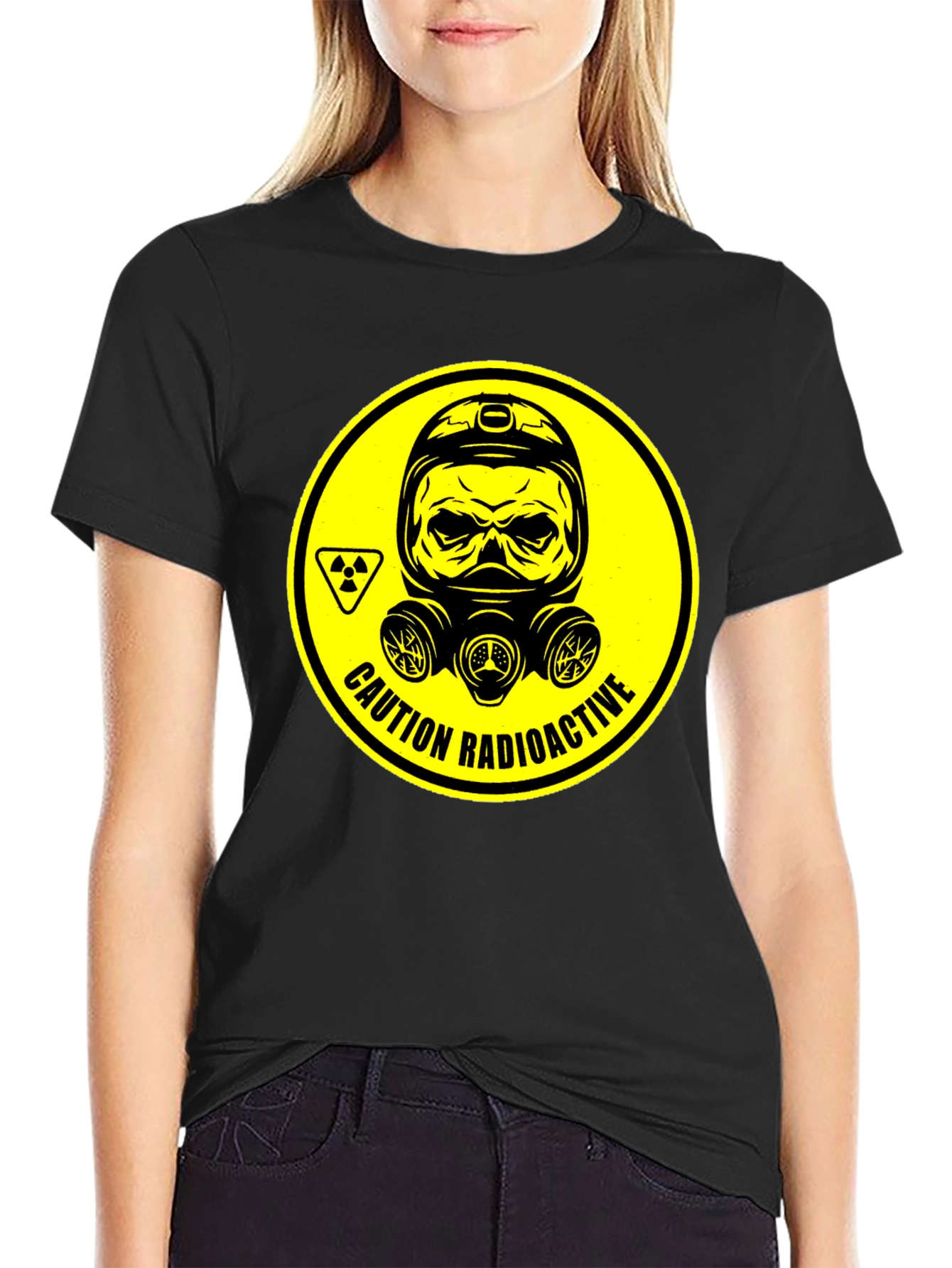 Radioactive Caution T-Shirt - Black