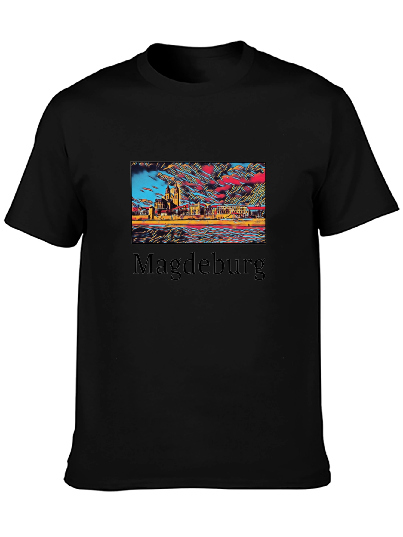 Magdeburg Skyline Graphic T-Shirt